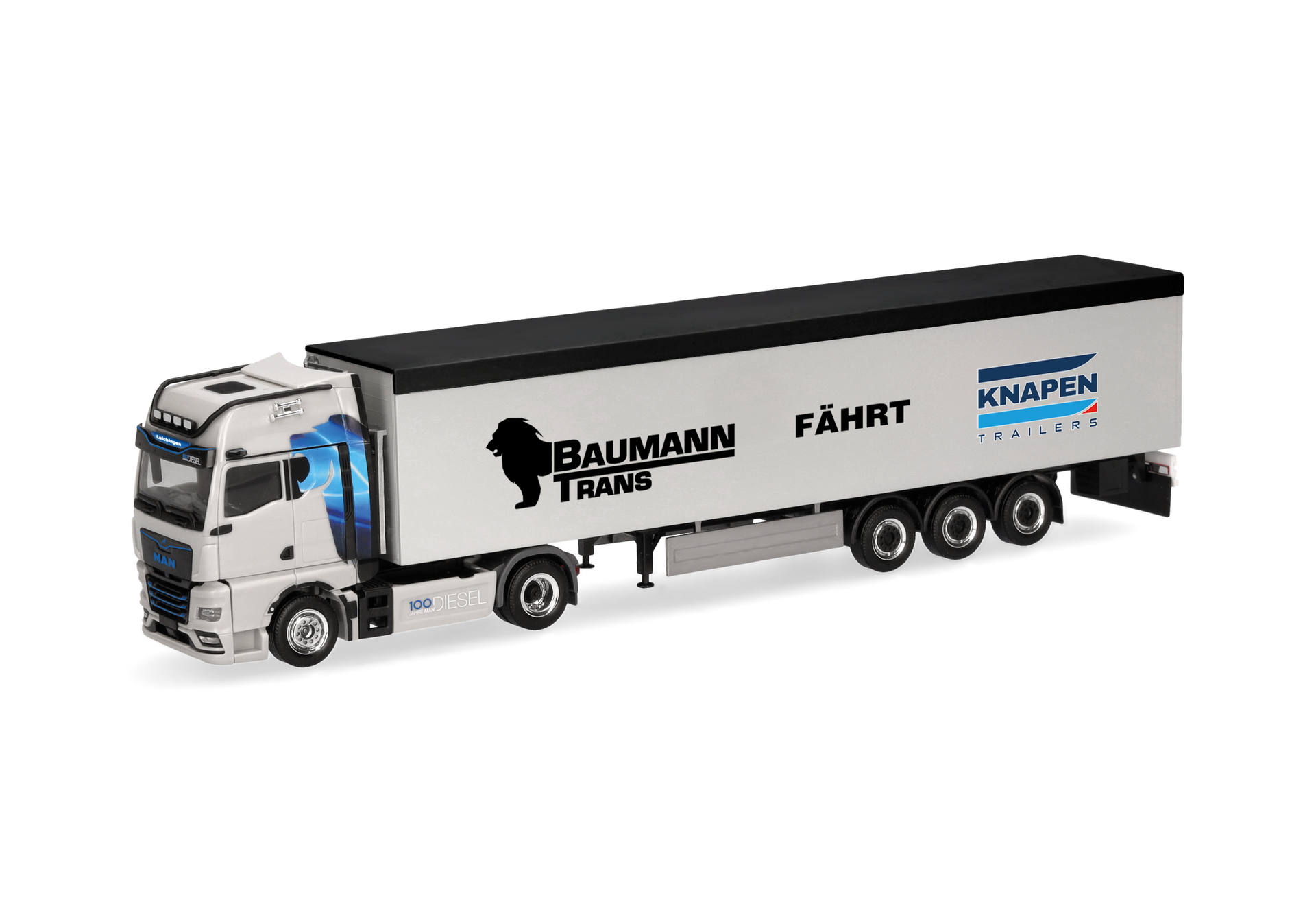 MAN TGX GX Schubboden-Sattelzug "Baumann/Knapen"