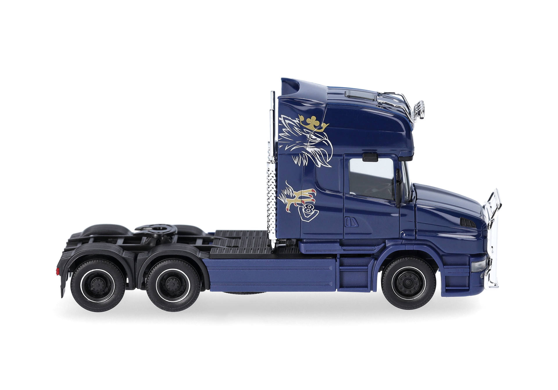 Scania Hauber 04 Topline rigid tractor 3axles, cobalt blue thumbnail 3