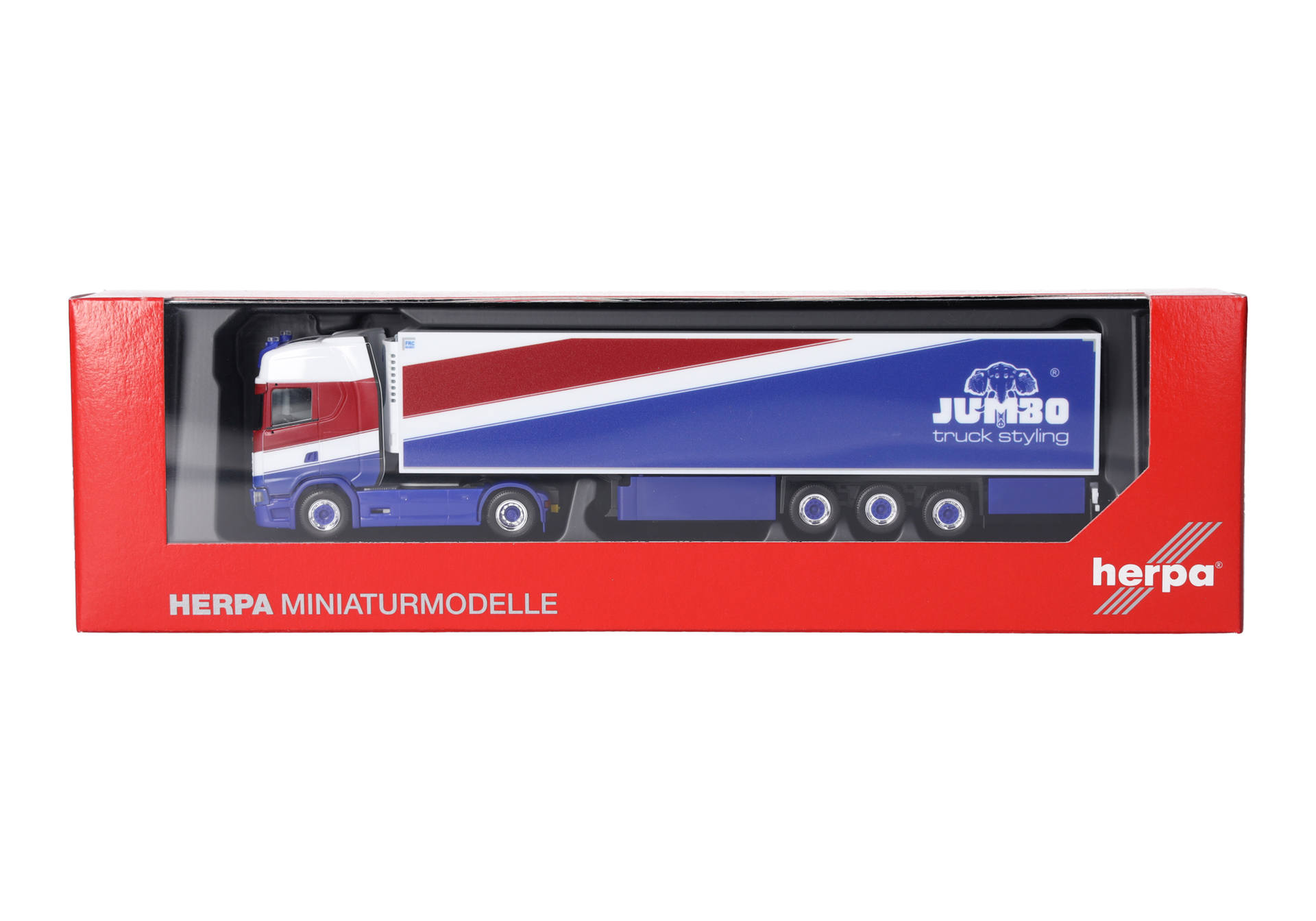 Lkw, Sattelzug, Spielzeug, Modell, rot-blau