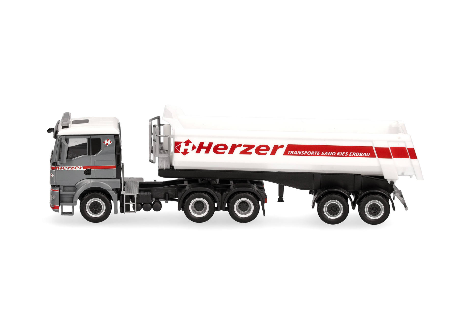 MAN TGS TN dump semitrailer "Herzer" (Austria)