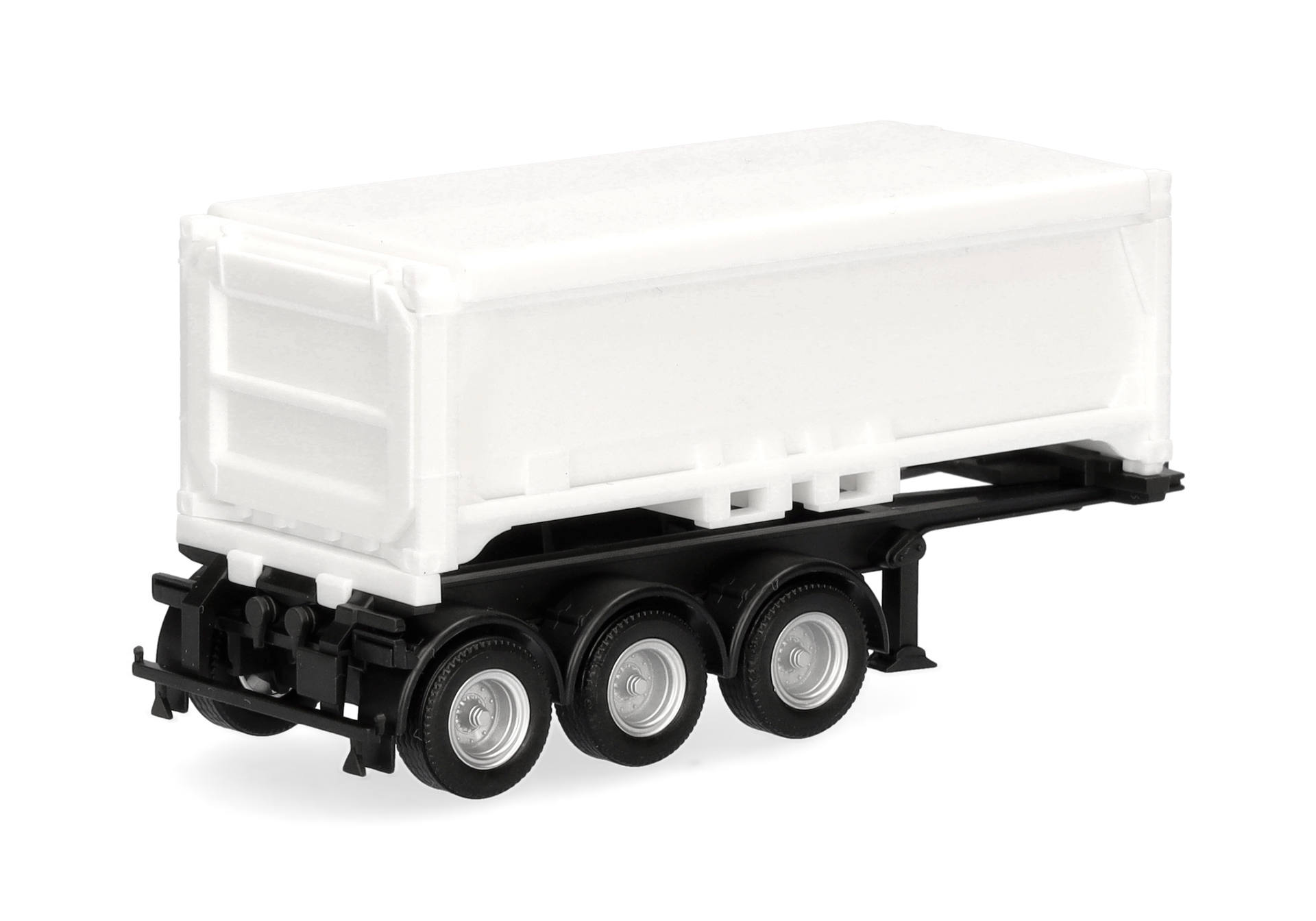 Abraumcontainerauflieger 3achs, weiß