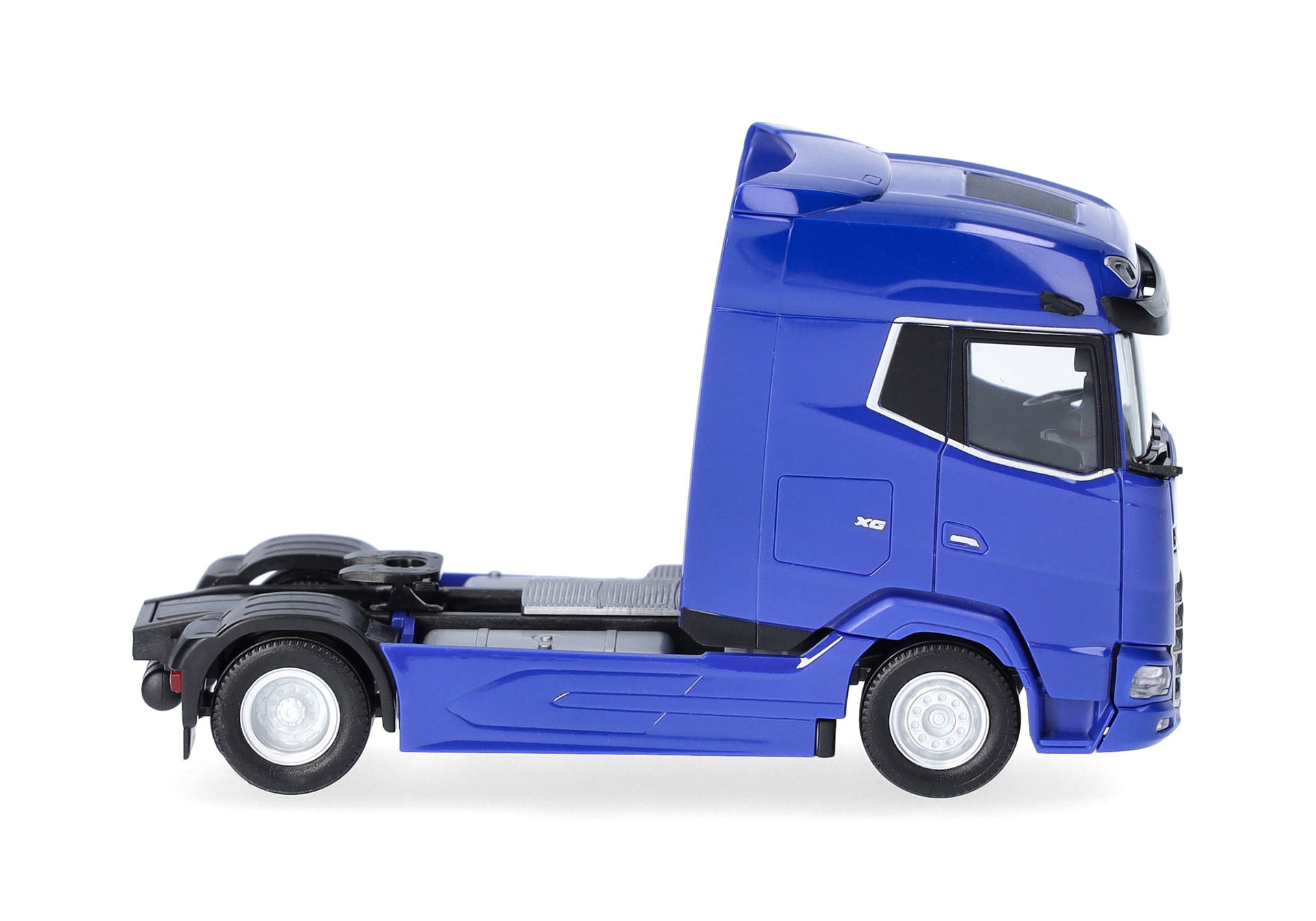 truck, cab, toy, blue, semi-trailer