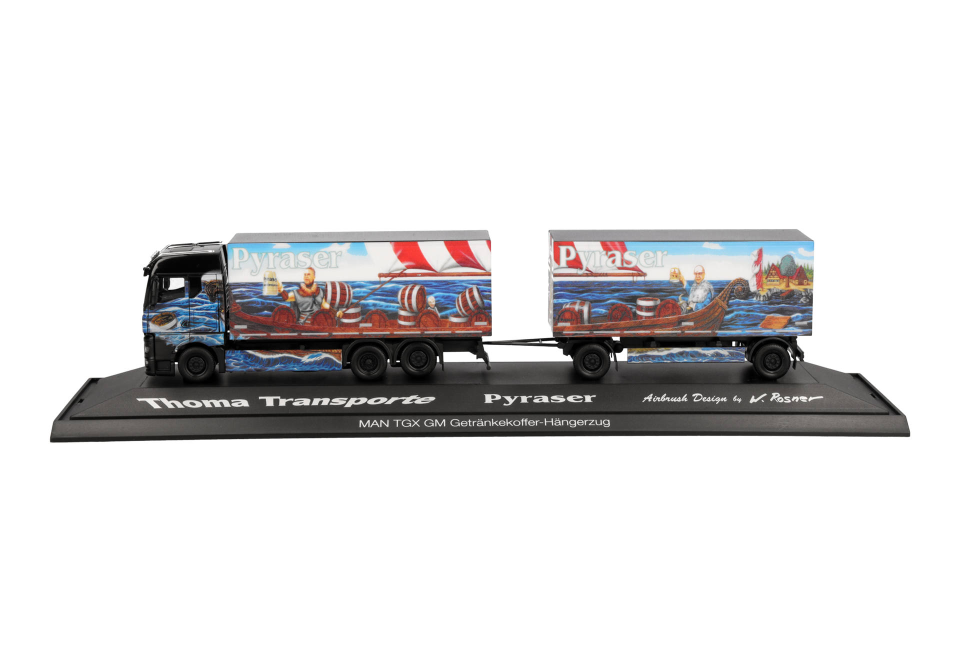 MAN TGX GM beverage box trailer truck "Pyraser III / Rudi Thoma"
