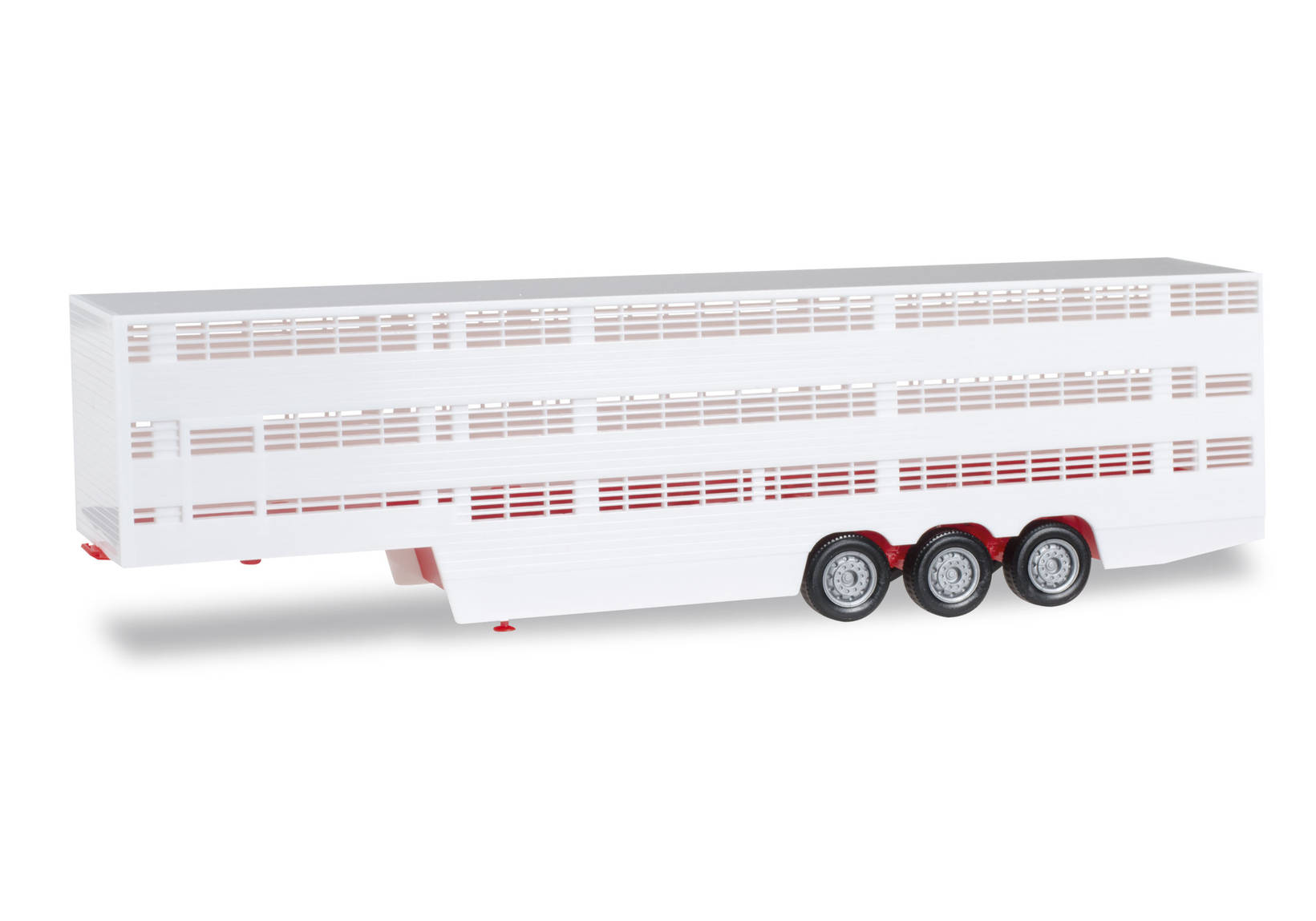 Cattle transporter trailer, red