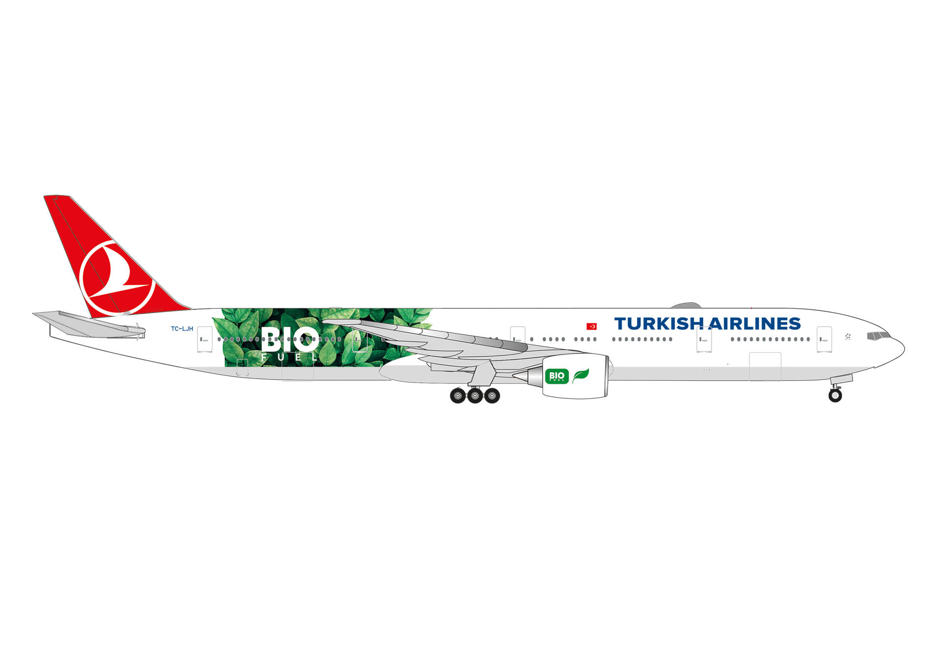 Turkish Airlines Boeing 777-300ER "Bio Fuel" - TC-LJH