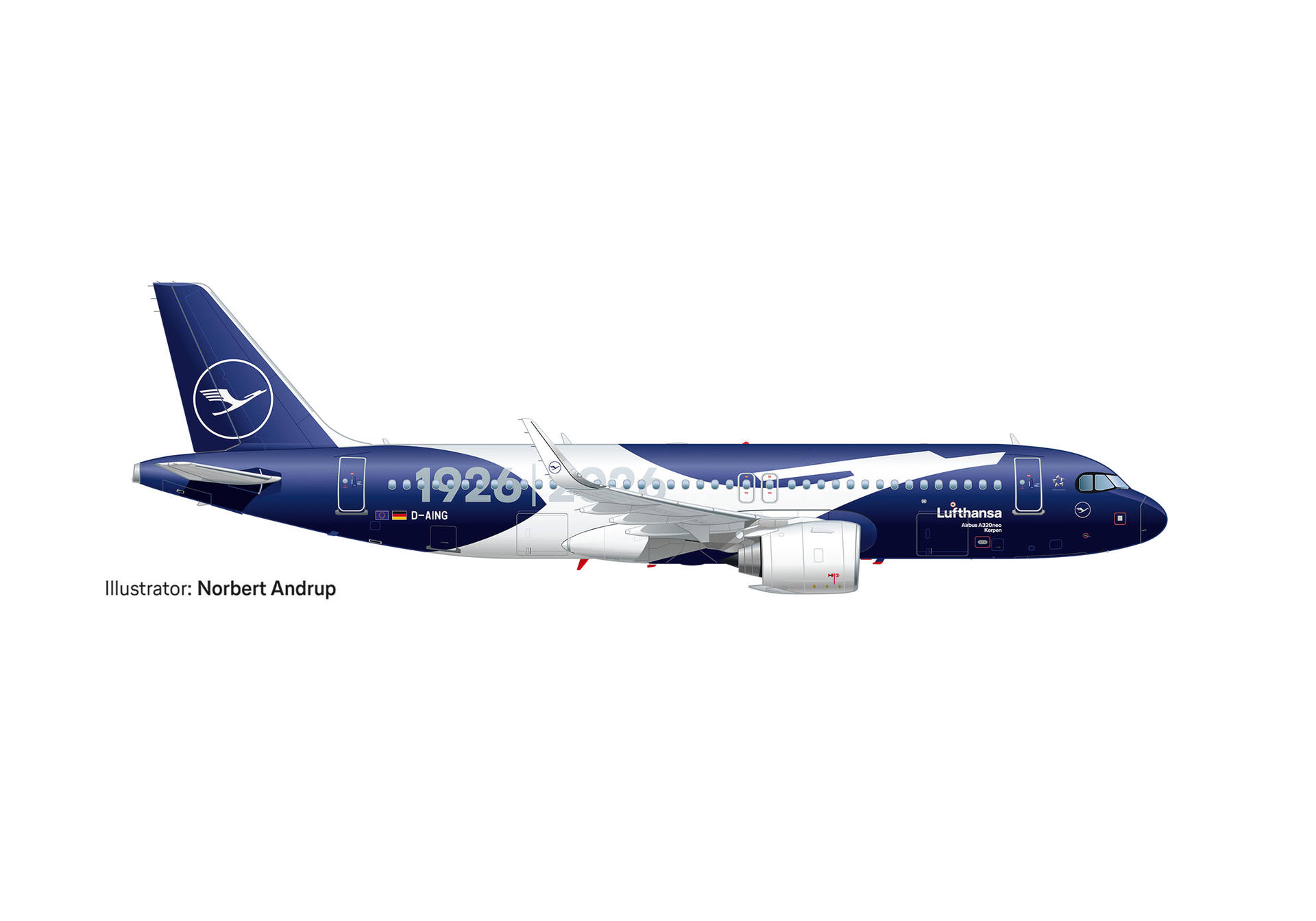 Lufthansa Airbus A320neo "100 Jahre" – D-AING "Kerpen"