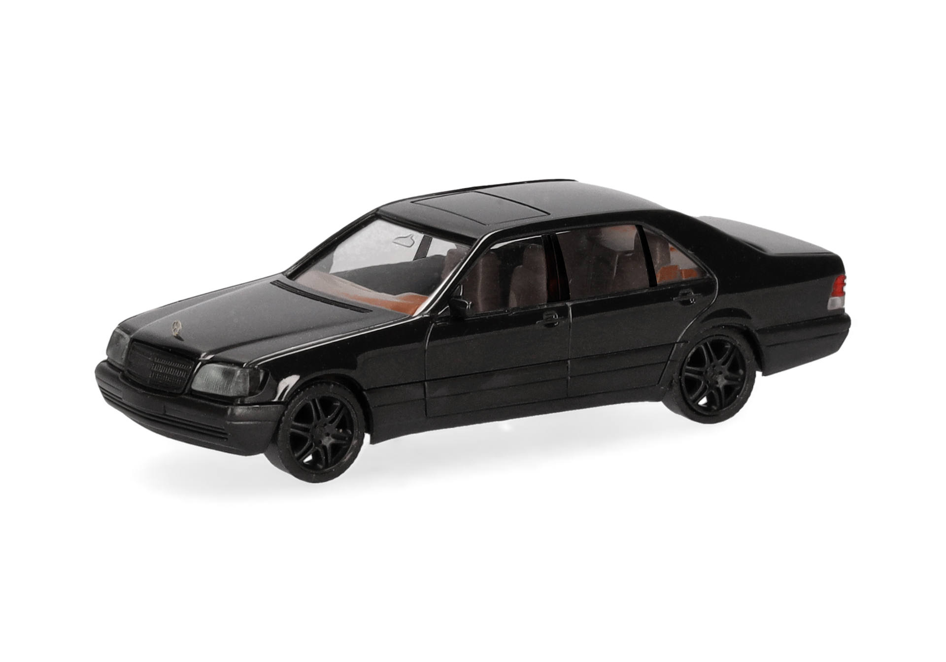 Mercedes-Benz 600 SEL V12 mit Brabus-Felgen, schwarz