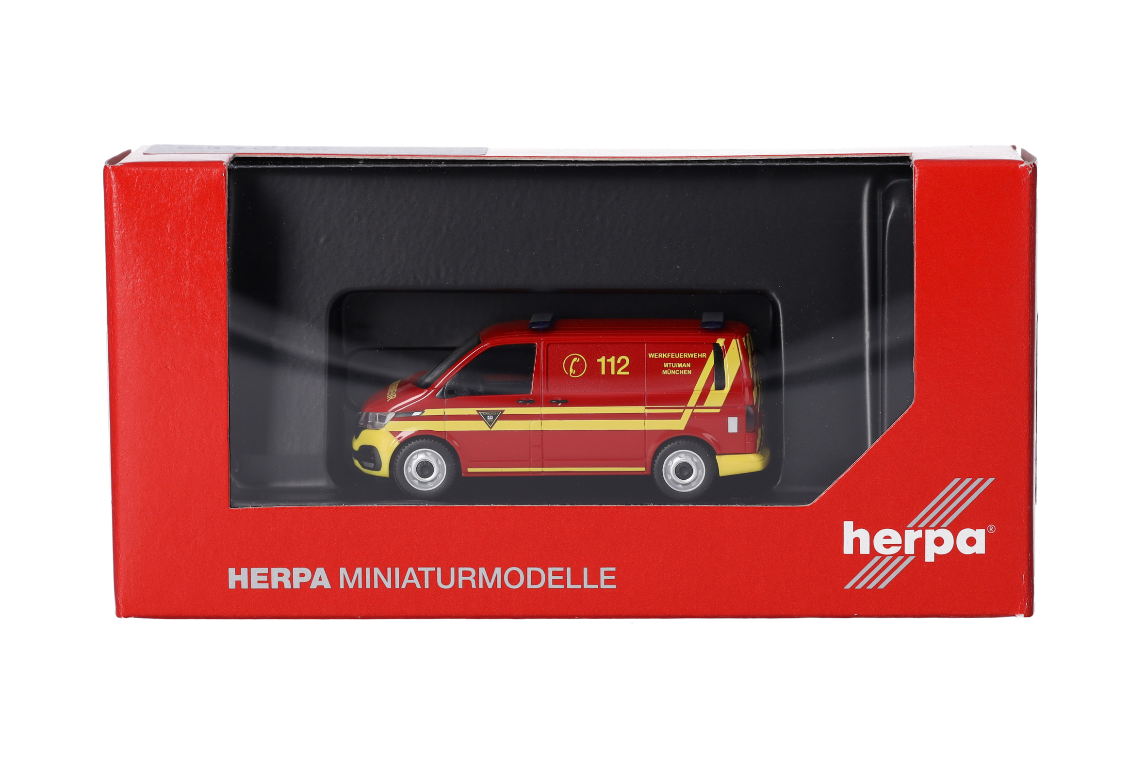 Volkswagen (VW) T6.1 half bus, fire brigade "Feuerwehr MTU/MAN München" (Bavaria/Munich)
