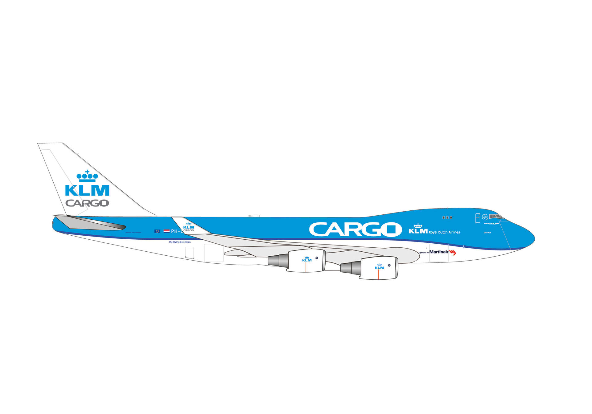 KLM Cargo Boeing 747-400ERF- PH-CKC "Oranje"