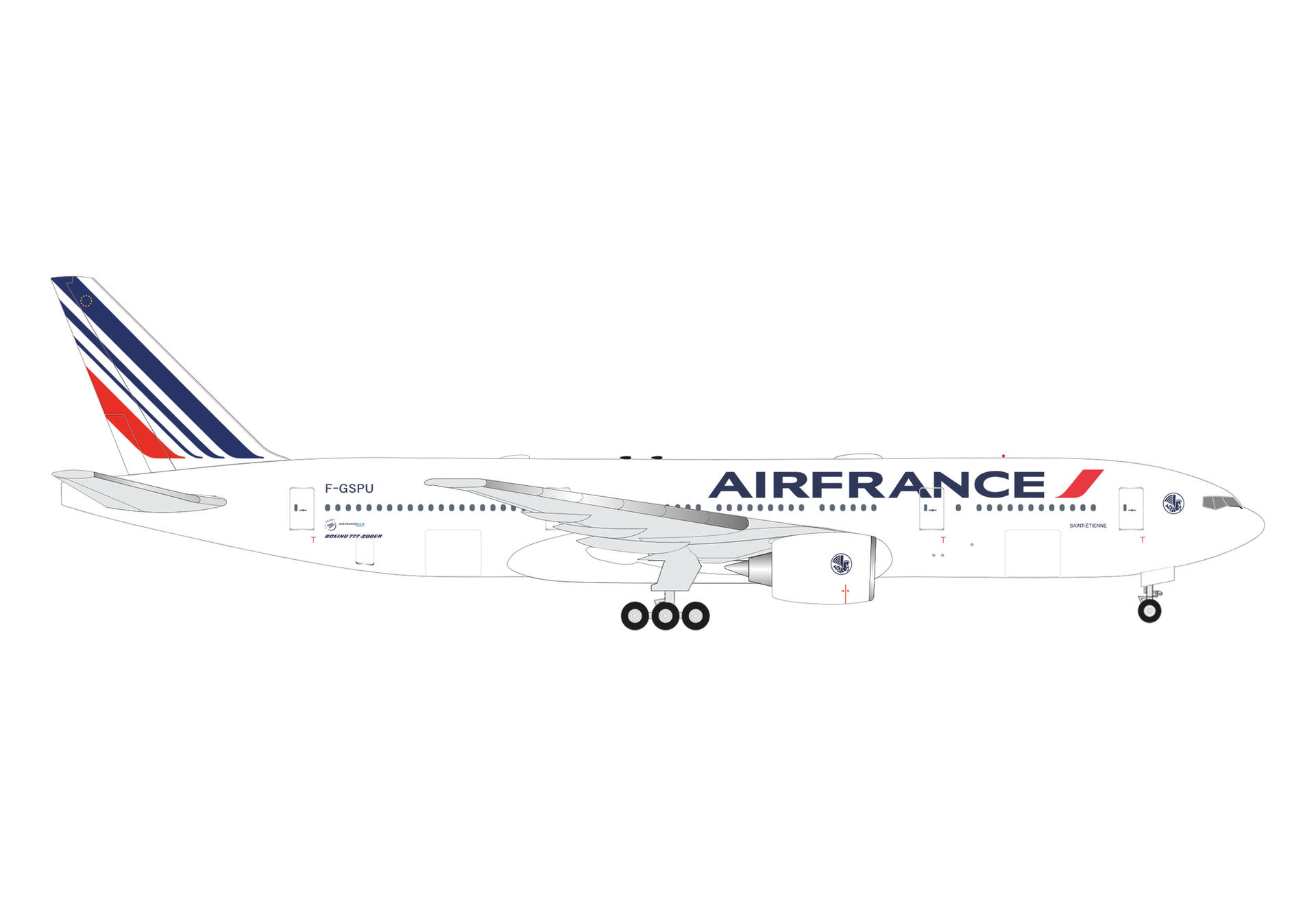 flugzeug, passagierflugzeug, jet, airfrance, flugzeugmodell