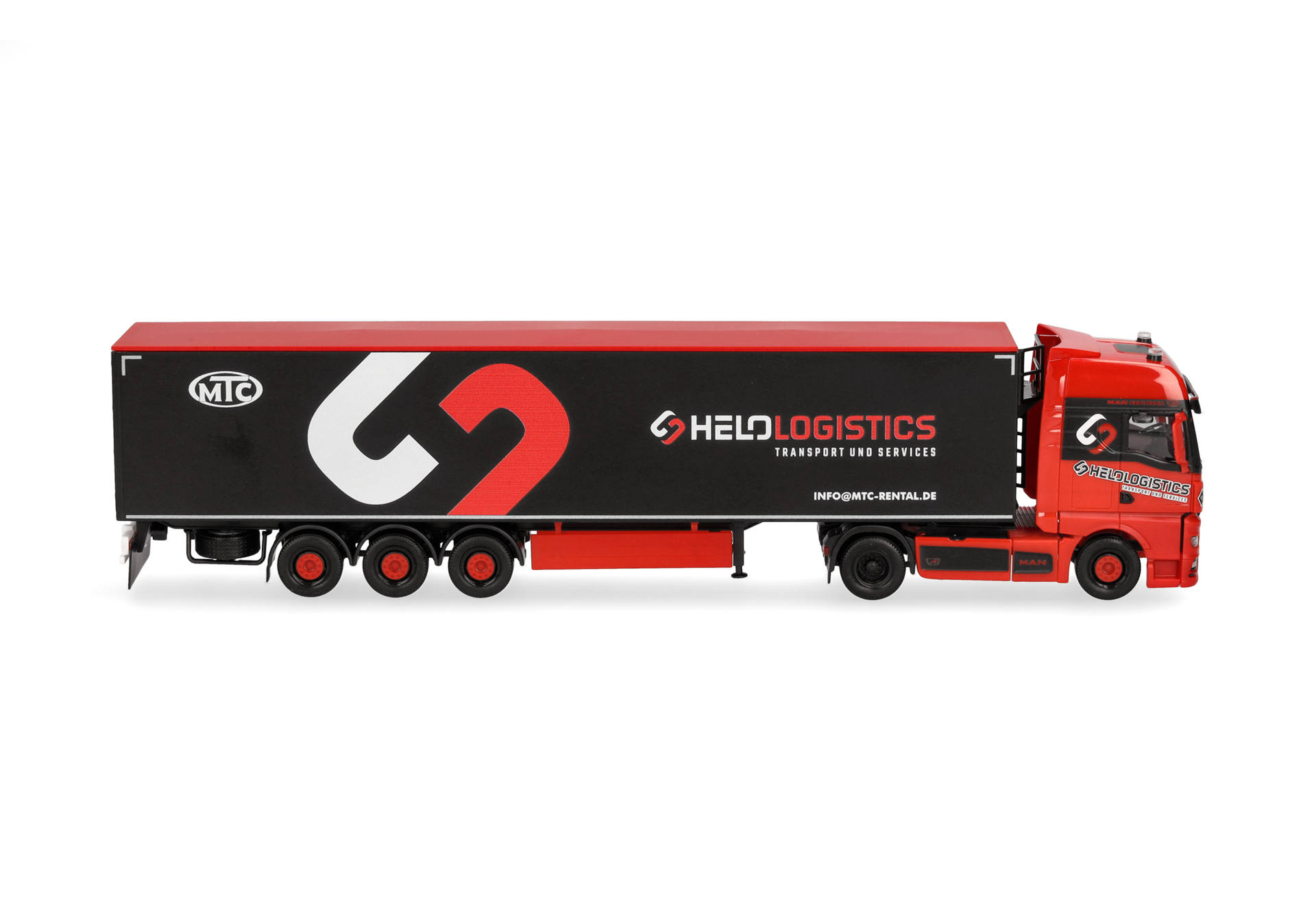 MAN TGX GX Schubboden-Sattelzug "Helo-Logistik"