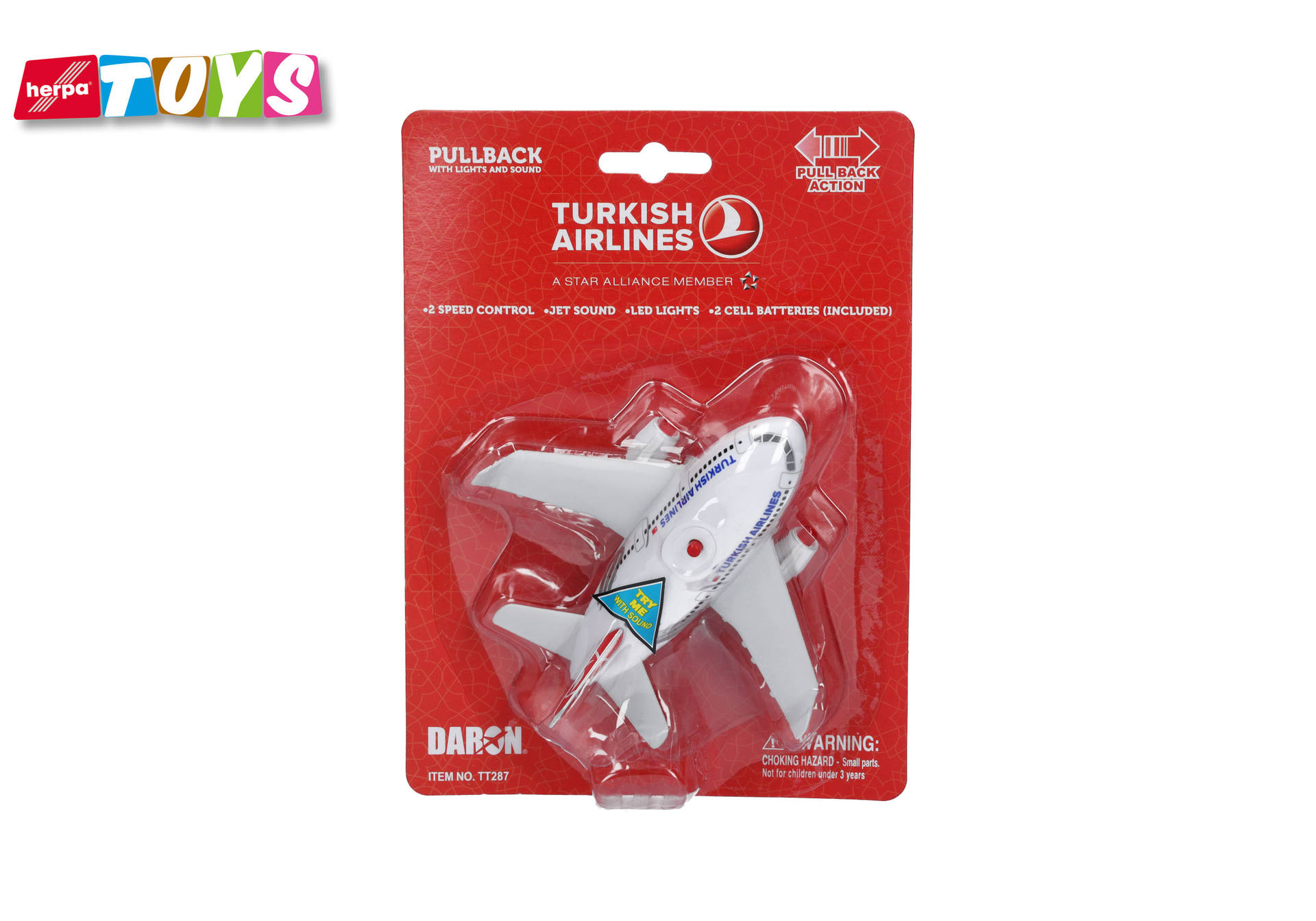 Herpa Toys: Turkish Airlines Pullback Aviation Toy