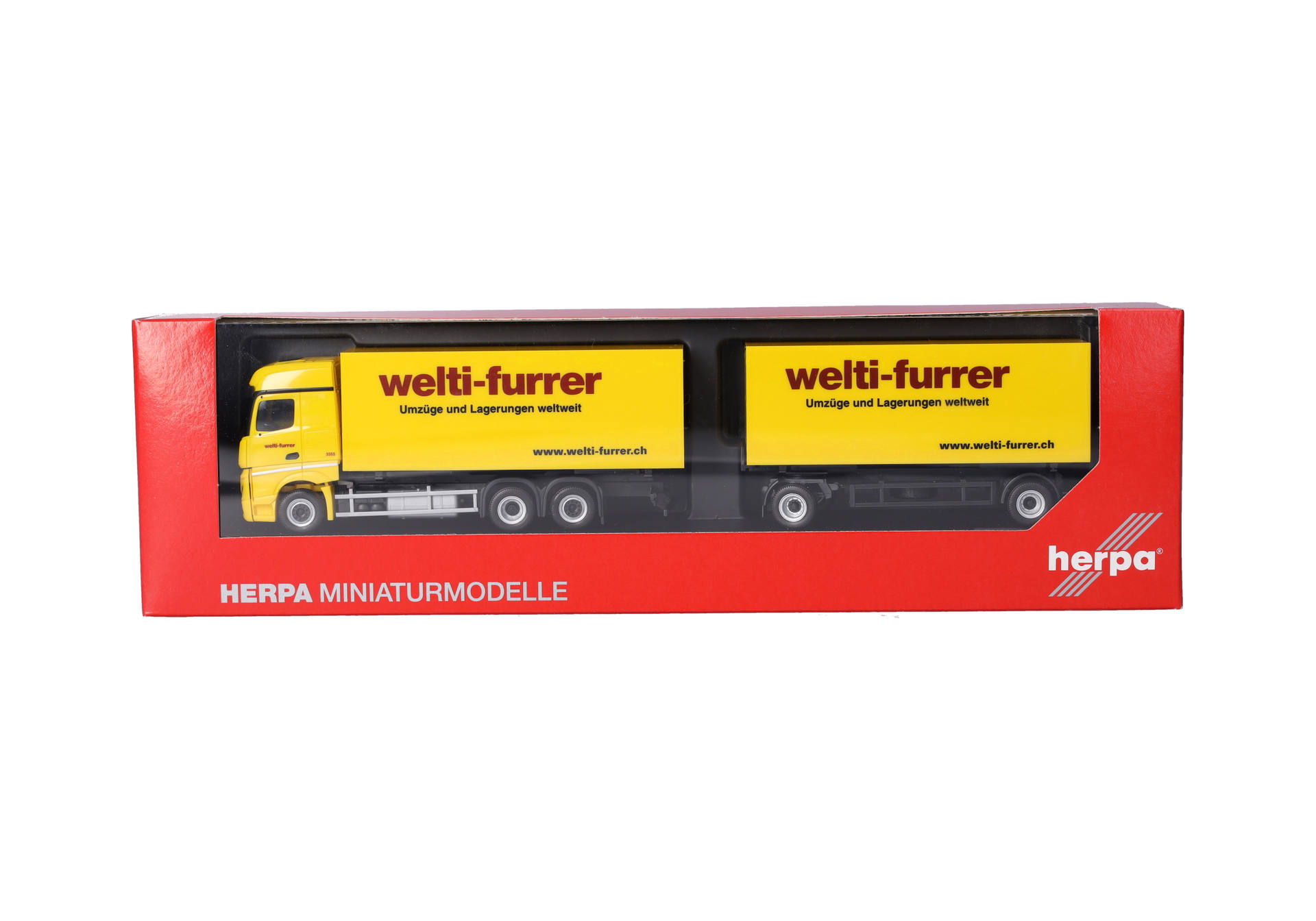 Mercedes-Benz Actros Bigspace Wechselkoffer-Hängerzug "Welti-Furrer"