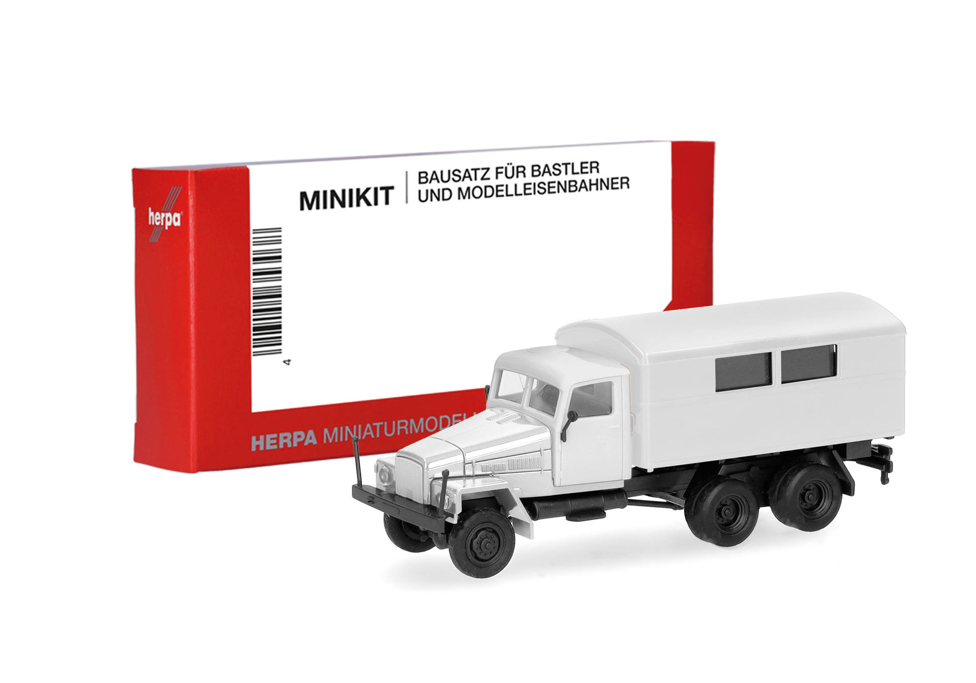 Herpa MiniKit: IFA G5 box truck 3axles, white (1 piece)