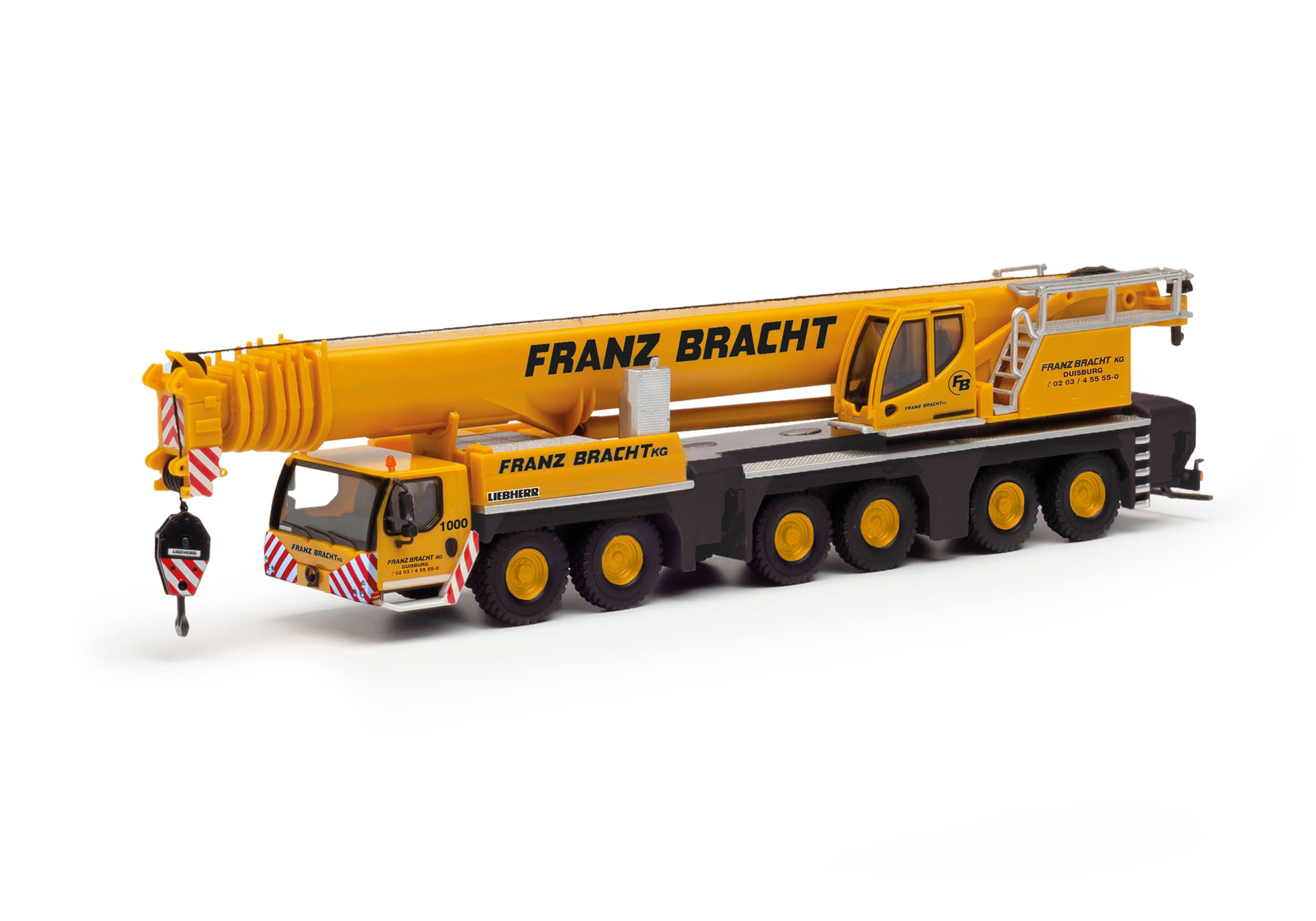 Hračka Liebherr LTM - model stavebního stroje