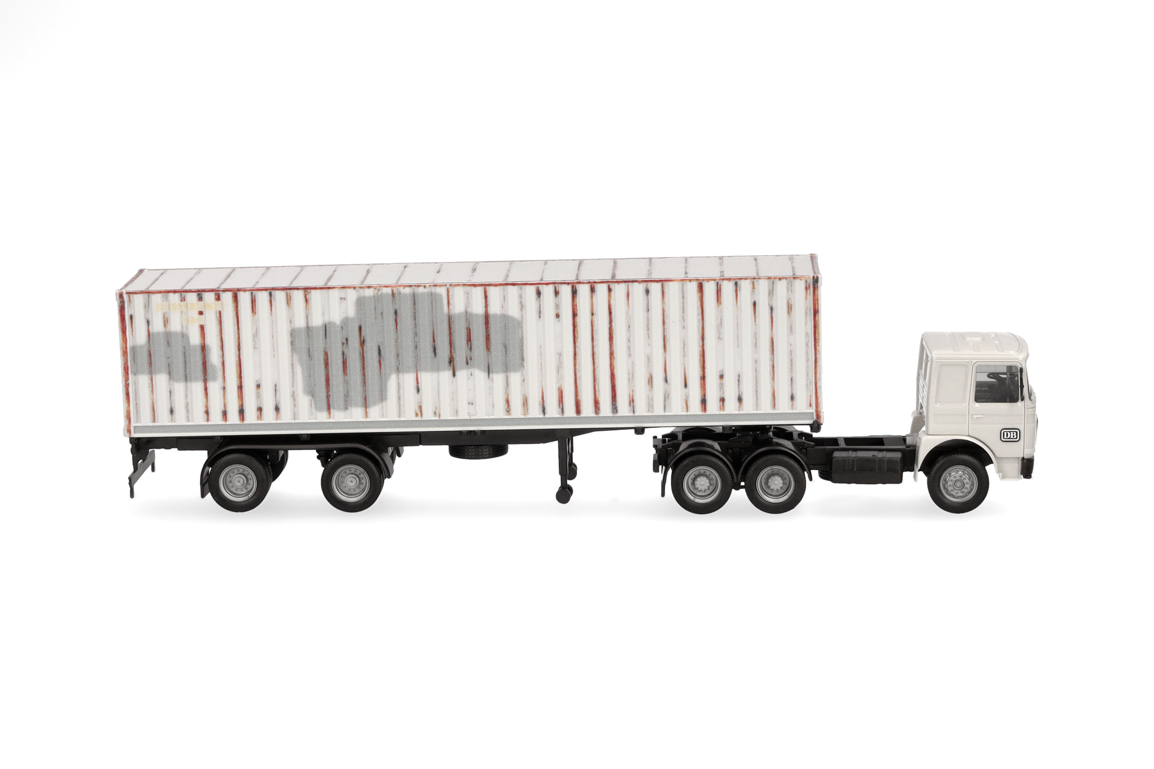 MAN F8 container semitrailer truck "DB" MAN F8 container semitrailer truck "DB"