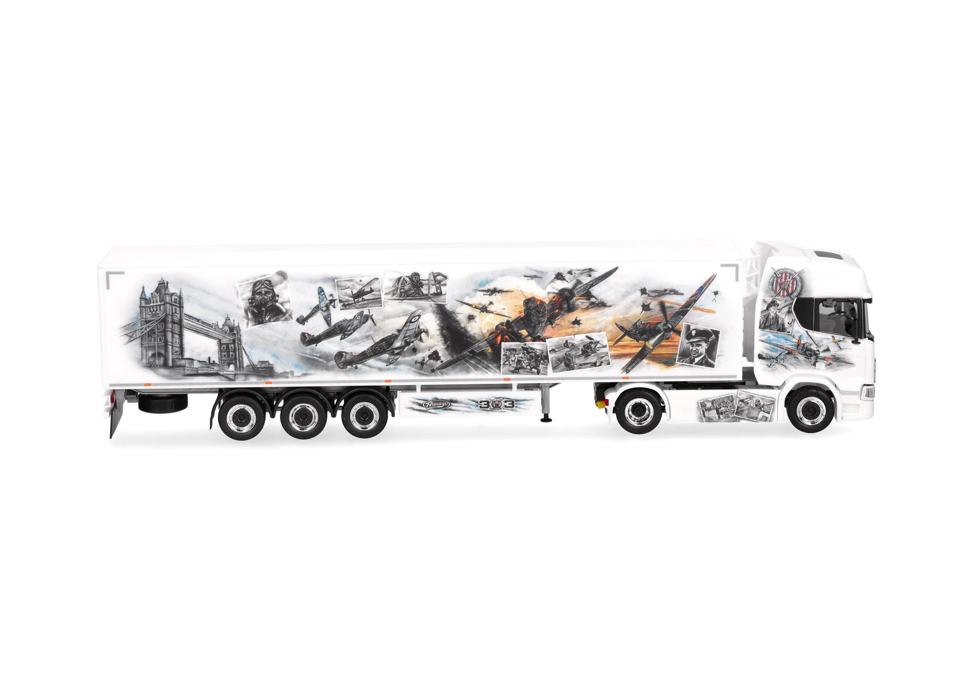 truck, semi truck, trailer, illustrated, graphic artwork