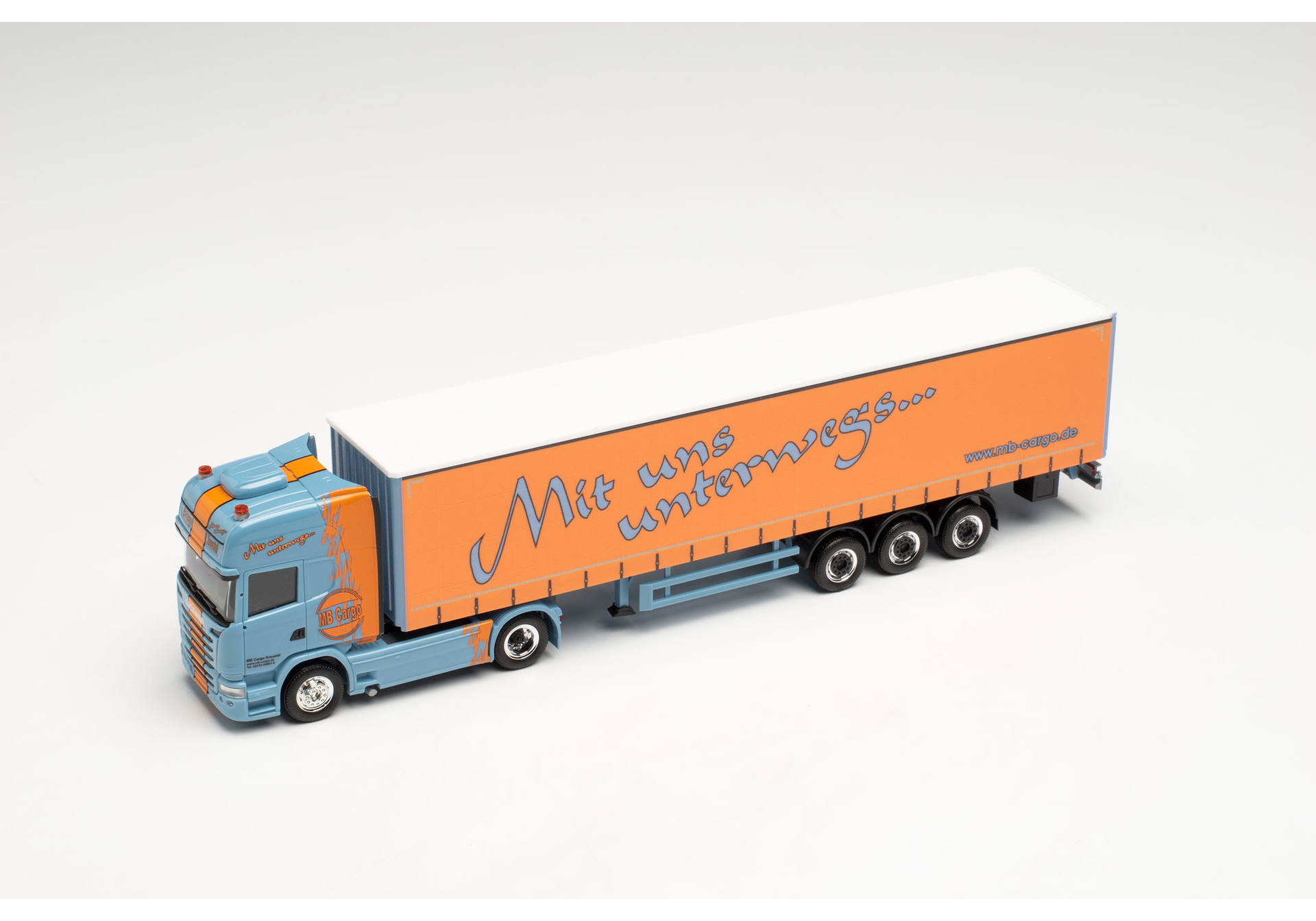 Scania R `13 TL canvas semitrailer „MB Cargo“