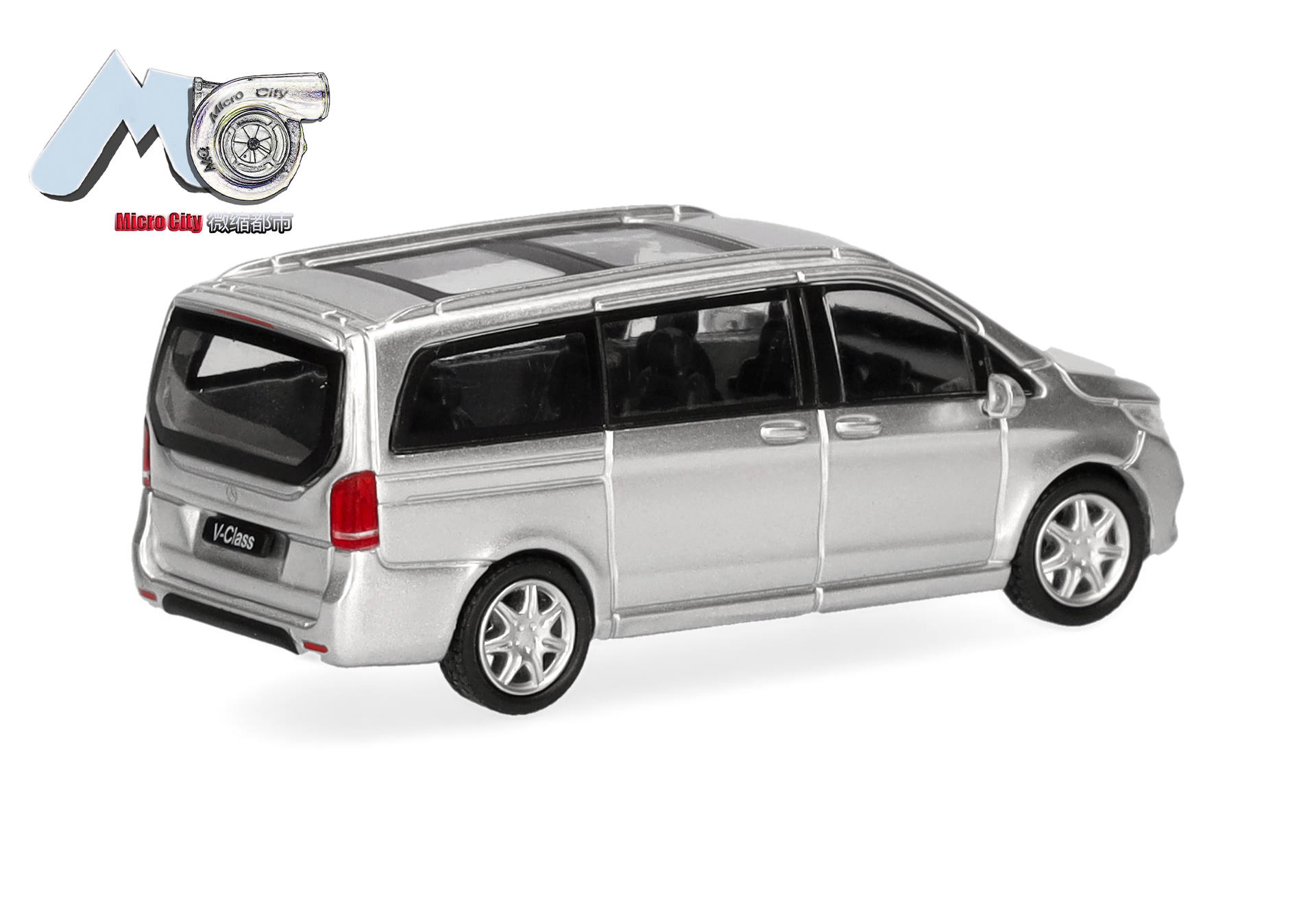 Minivan, Spielzeug, Van, Silber, Schiebedach