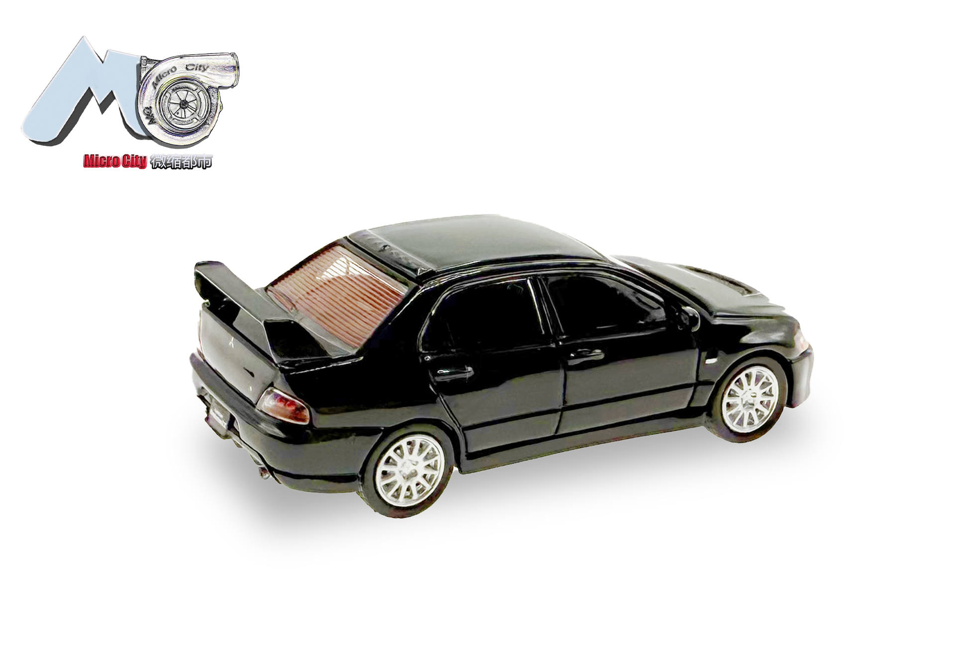 MicroCity: Mitsubishi Lancer Evo 9, schwarz
