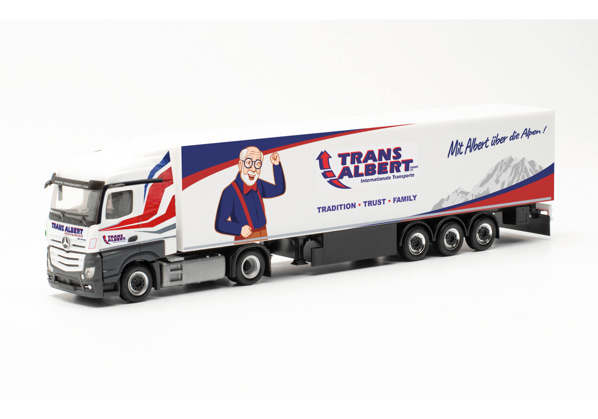 Mercedes-Benz Actros StreamSpace refrigerated box semitrailer truck "Transalbert"