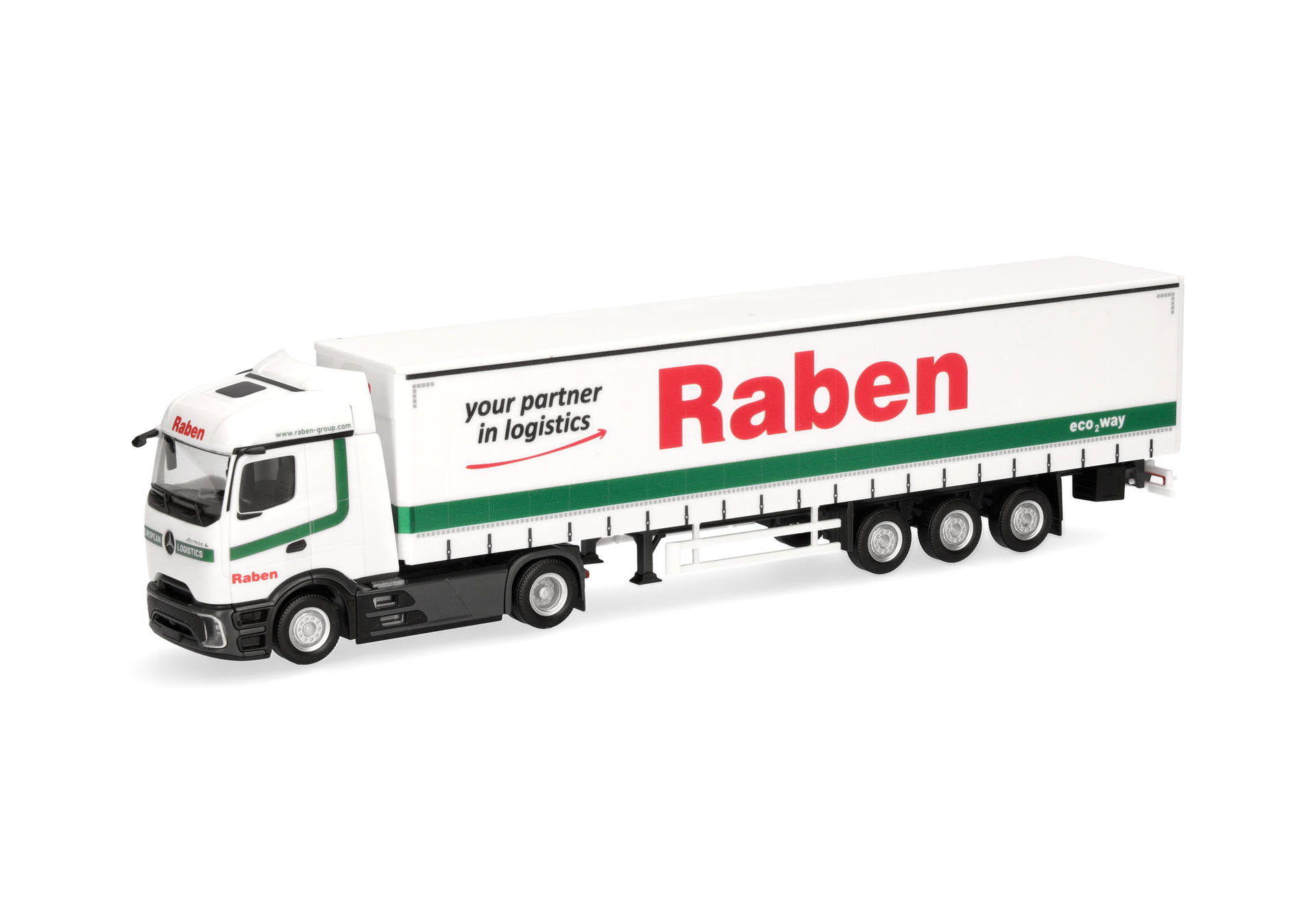 Mercedes-Benz Actros L ProCabin Streamspace curtain canvas semitrailer "Raben Logistics"