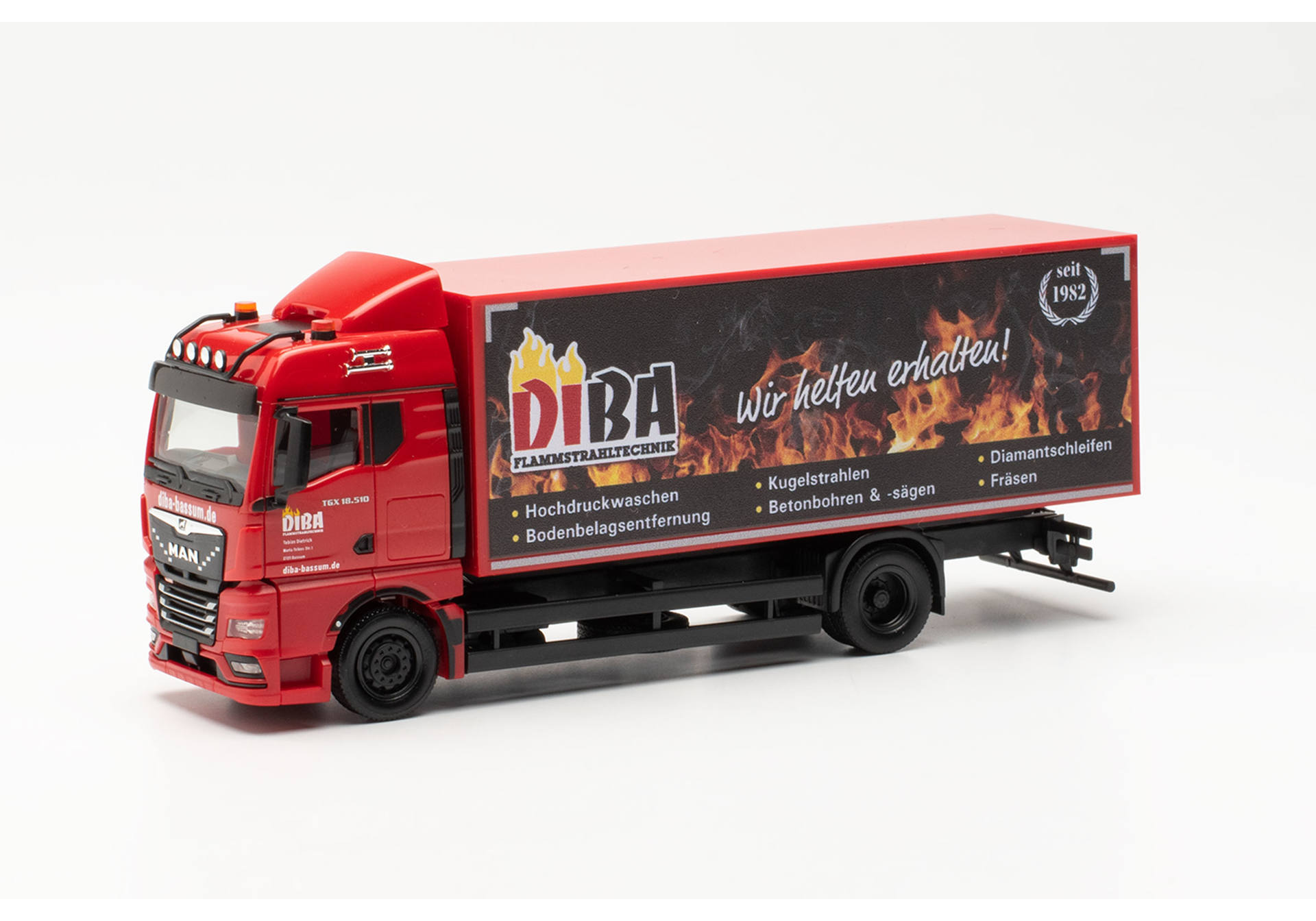 MAN TGX GM box truck "DIBA"