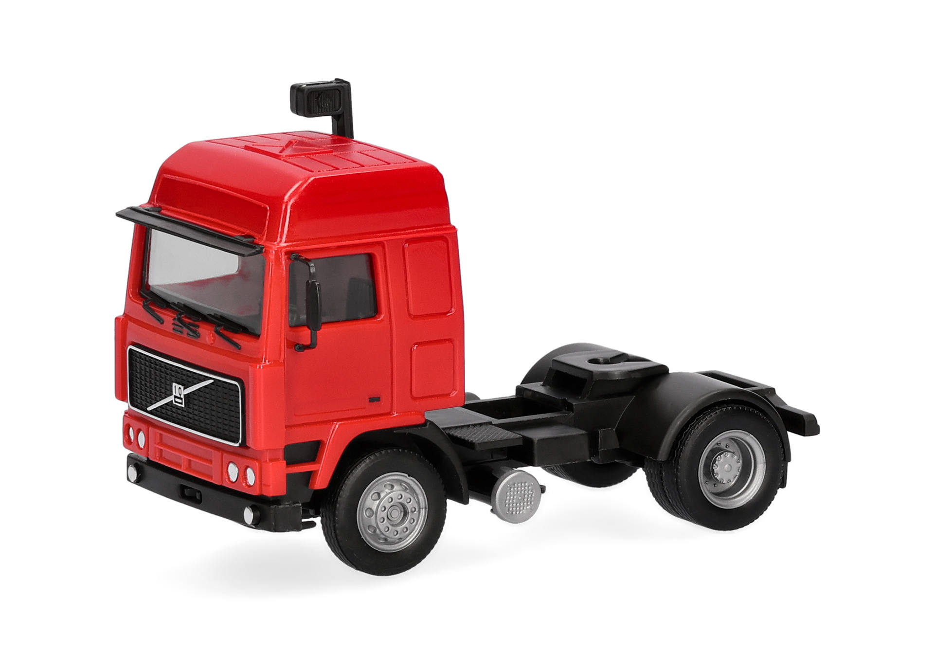 toy truck, red truck, cab chassis, semi trailer, model vehicle