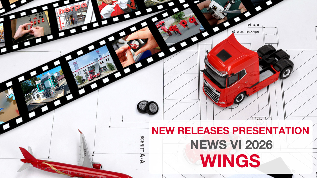 red truck, scale model, blueprints, airplane model, film strip