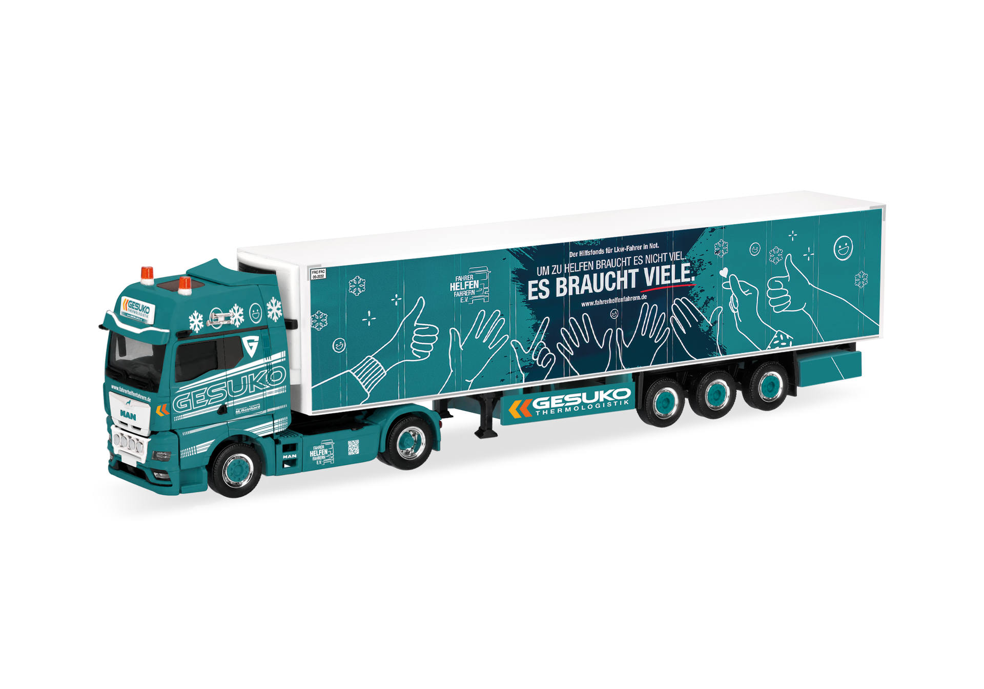 truck, trailer, teal, graphic, logistics