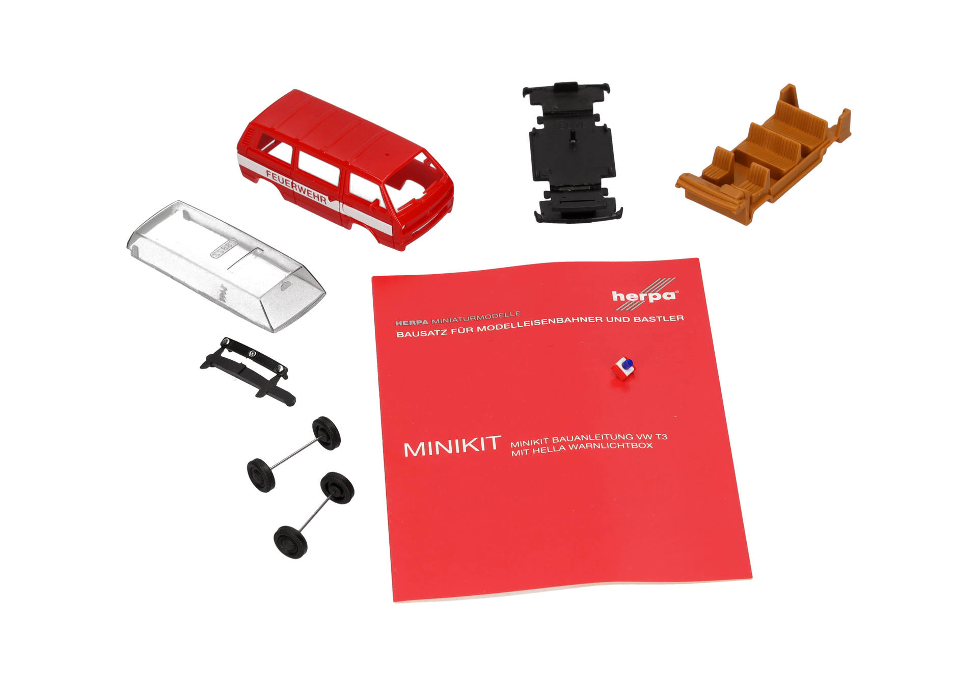 Herpa MiniKit: Volkswagen (VW) T3 Bus "Feuerwehr"