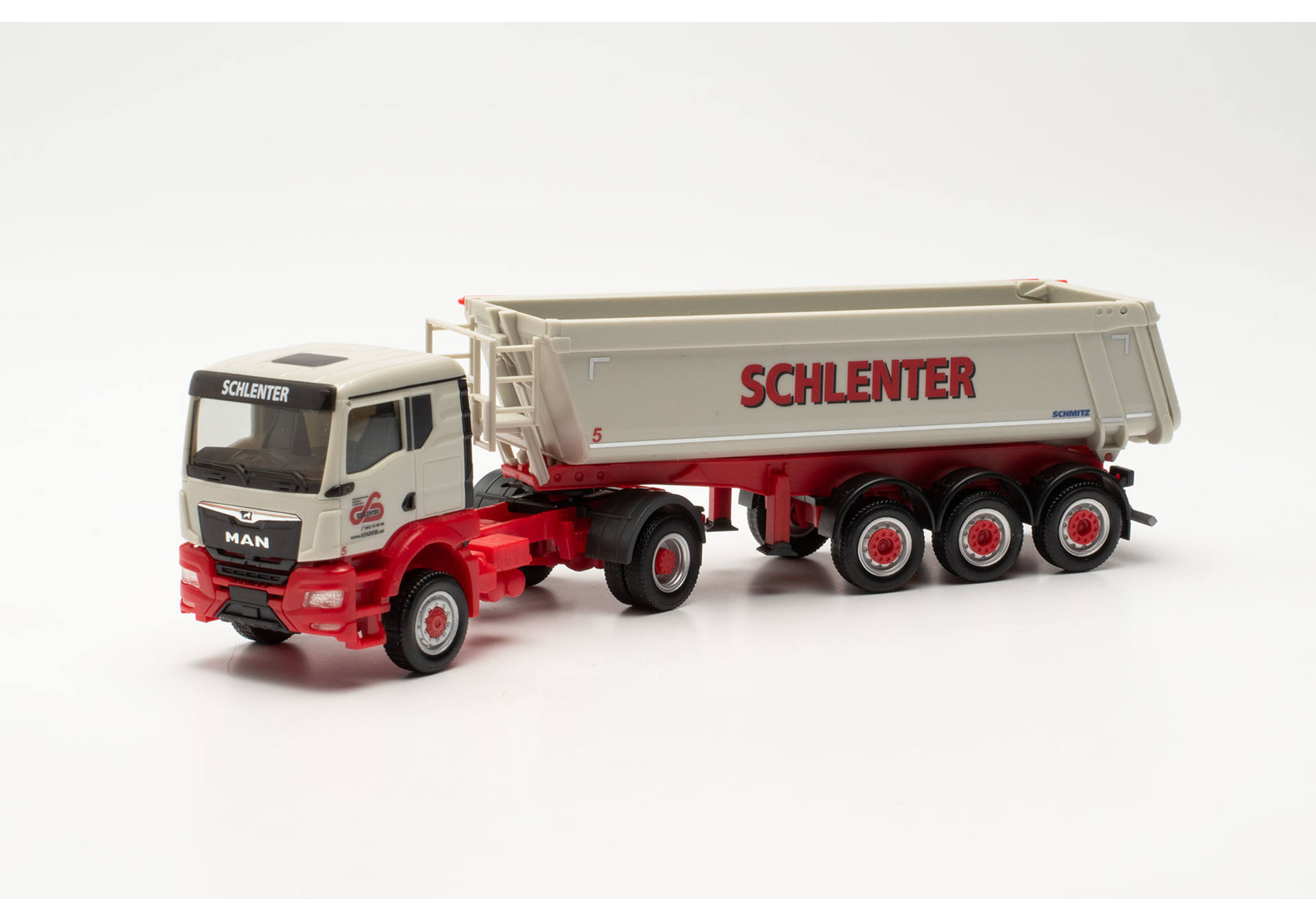 MAN TGS NN (4x4) Schmitz Rundmulden-Sattelzug "Schlenter Aachen" (Nordrhein-Westfalen/Aachen)