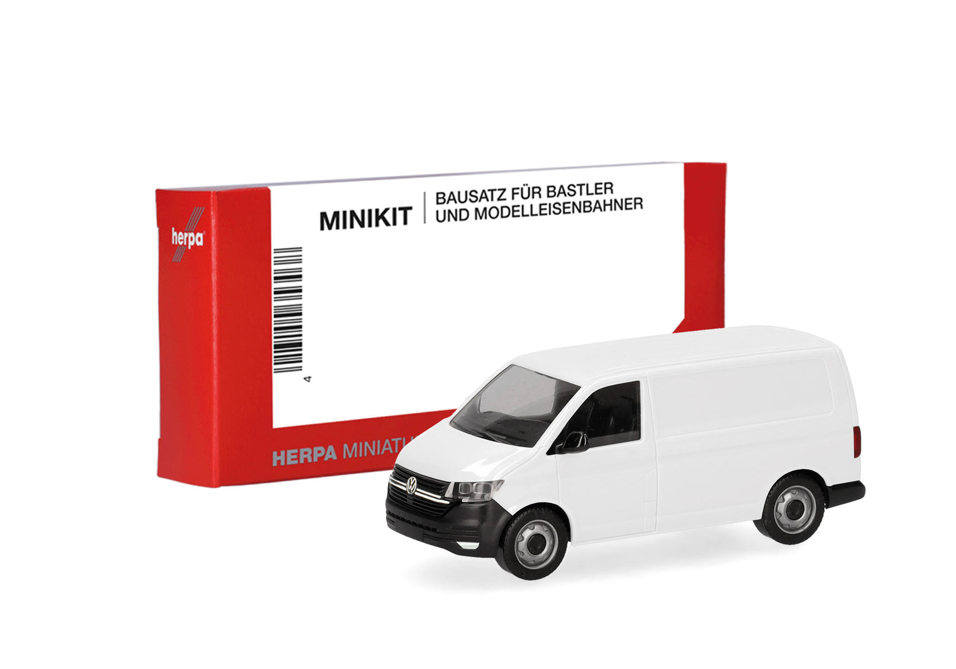 Herpa MiniKit: Volkswagen (VW) T6.1 Kasten, weiß (1 Stück)