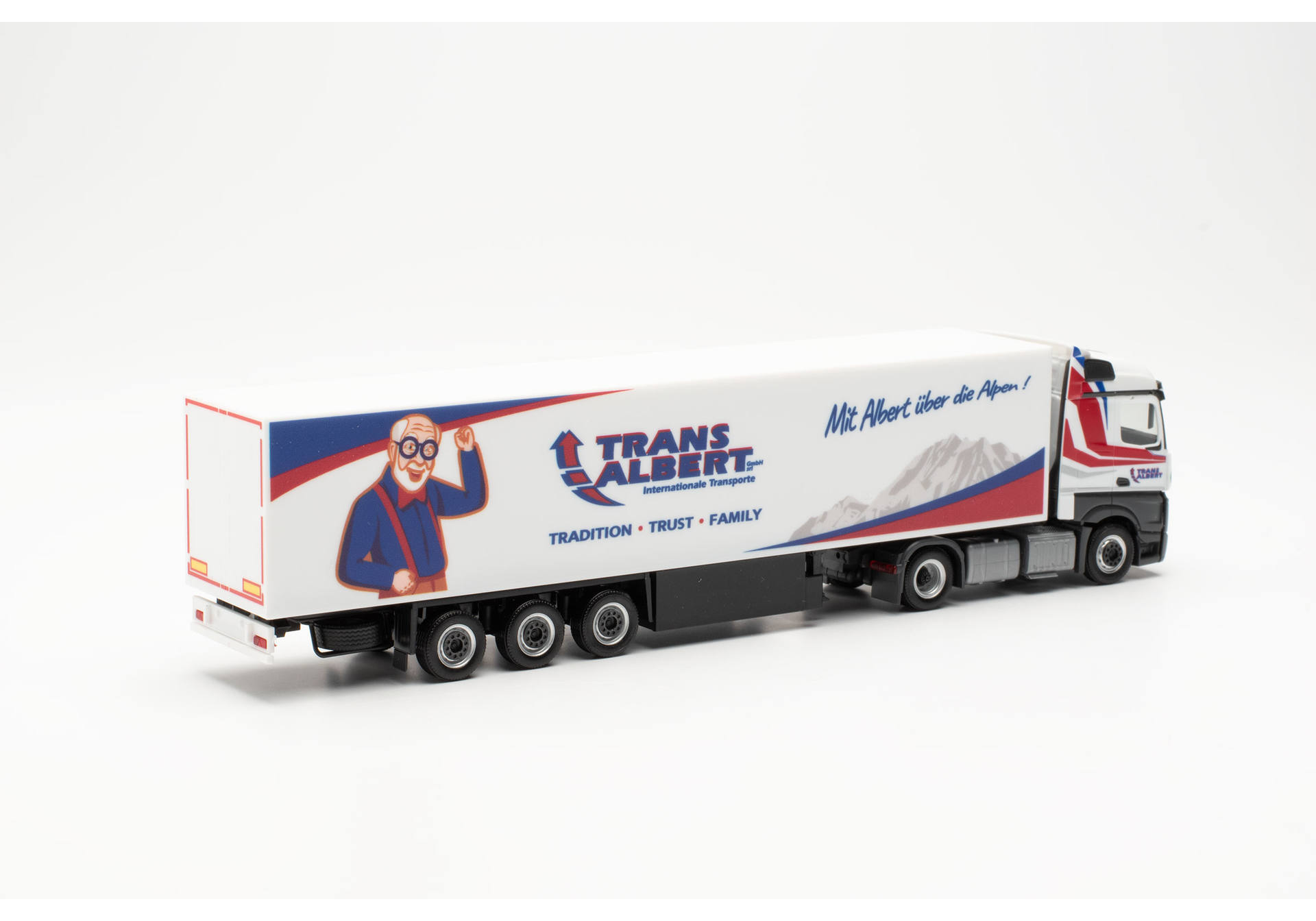 Mercedes-Benz Actros StreamSpace refrigerated box semitrailer truck "Transalbert"