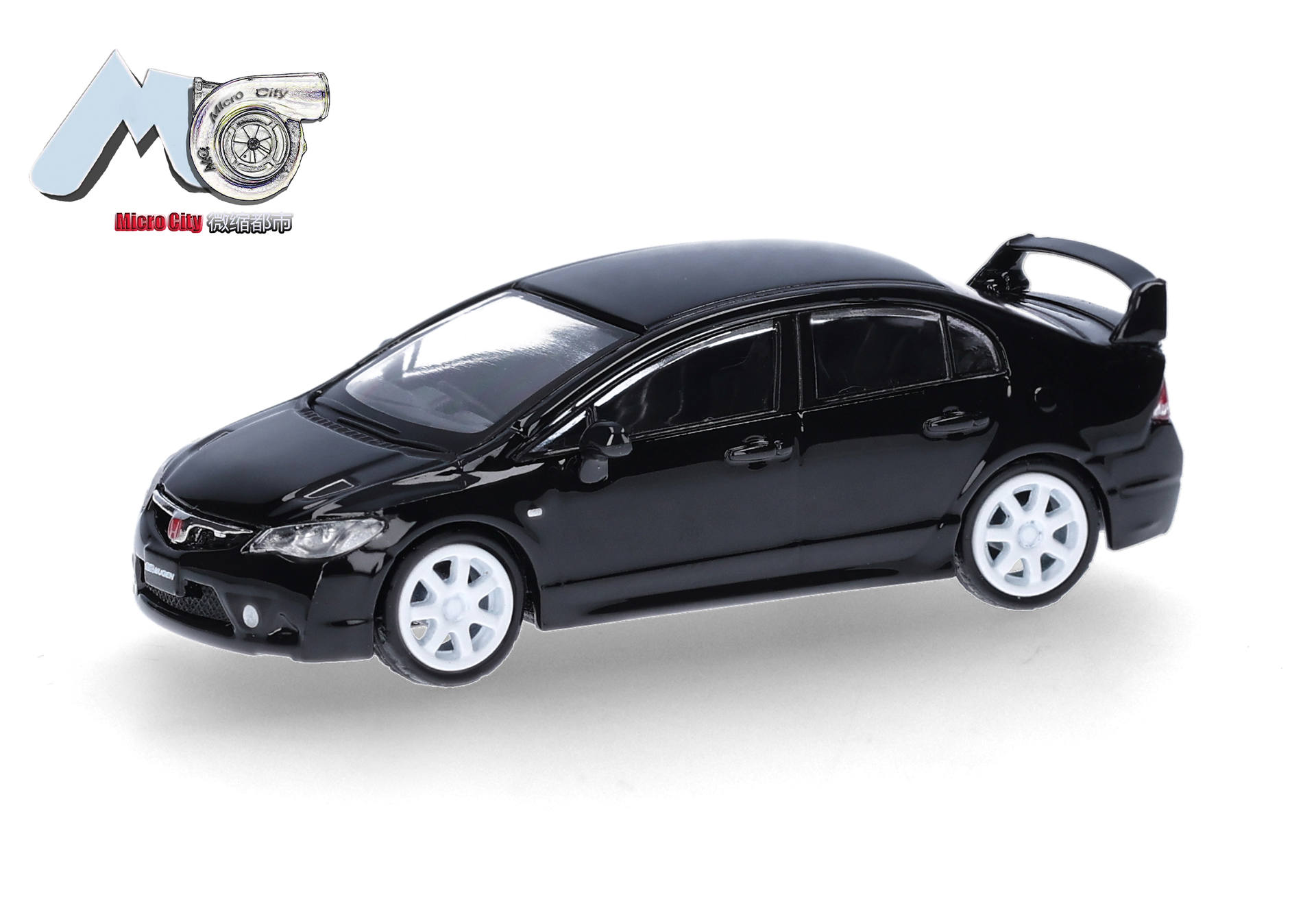 Spielzeugauto, Modellauto, schwarz, Limousine, weiße Räder