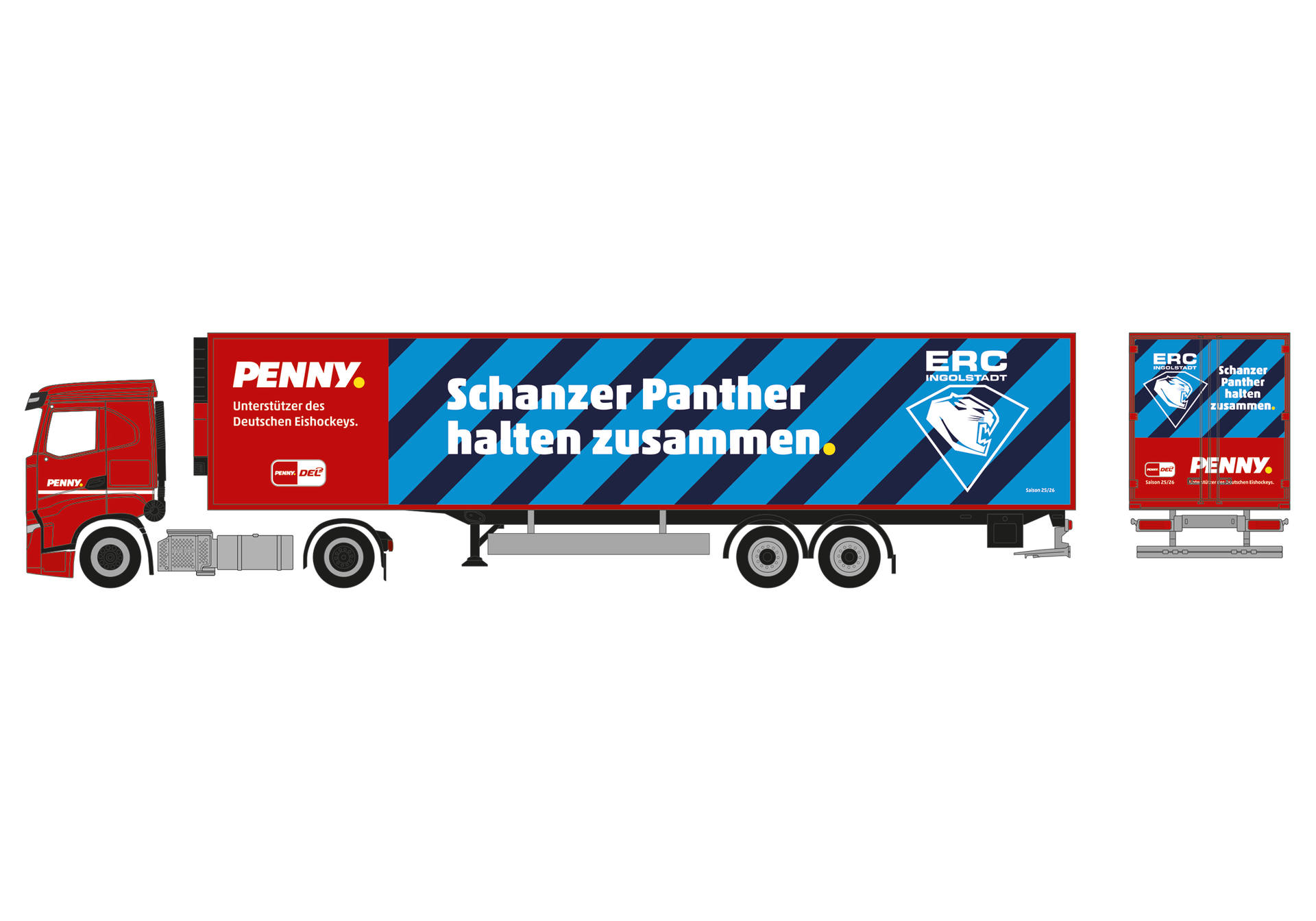 Iveco S-Way Kühlkoffer-Sattelzug "PENNY DEL / ERC Ingolstadt"