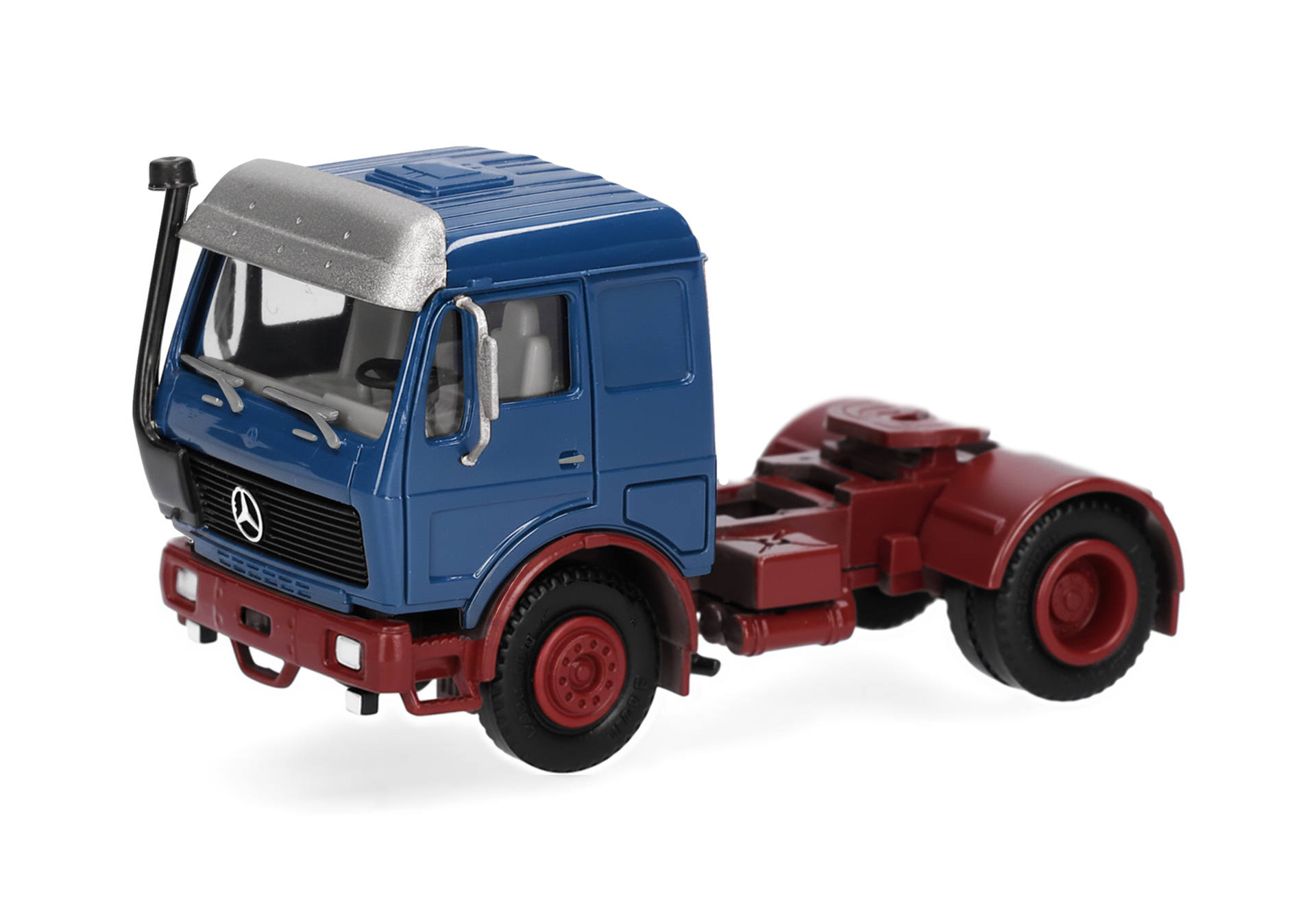 truck, lorry, cab, model, blue red chassis