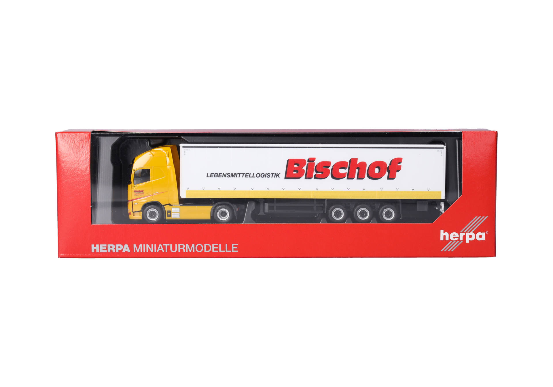 Volvo FH GL XL electric Gardinenplanen-Sattelzug mit Bordwänden "Bischof"