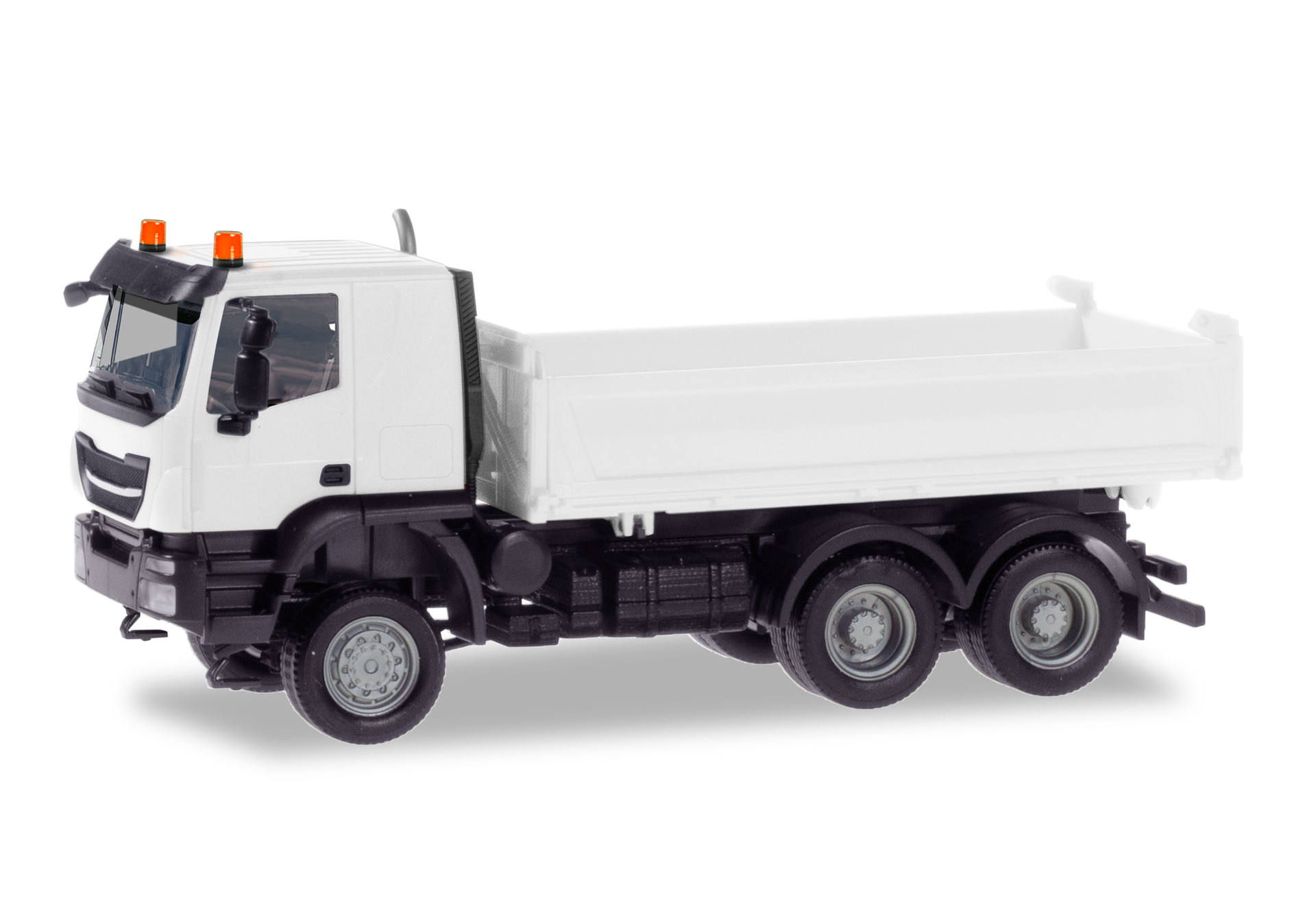 Herpa MiniKit: Iveco Trakker Meiller Kipper, weiß