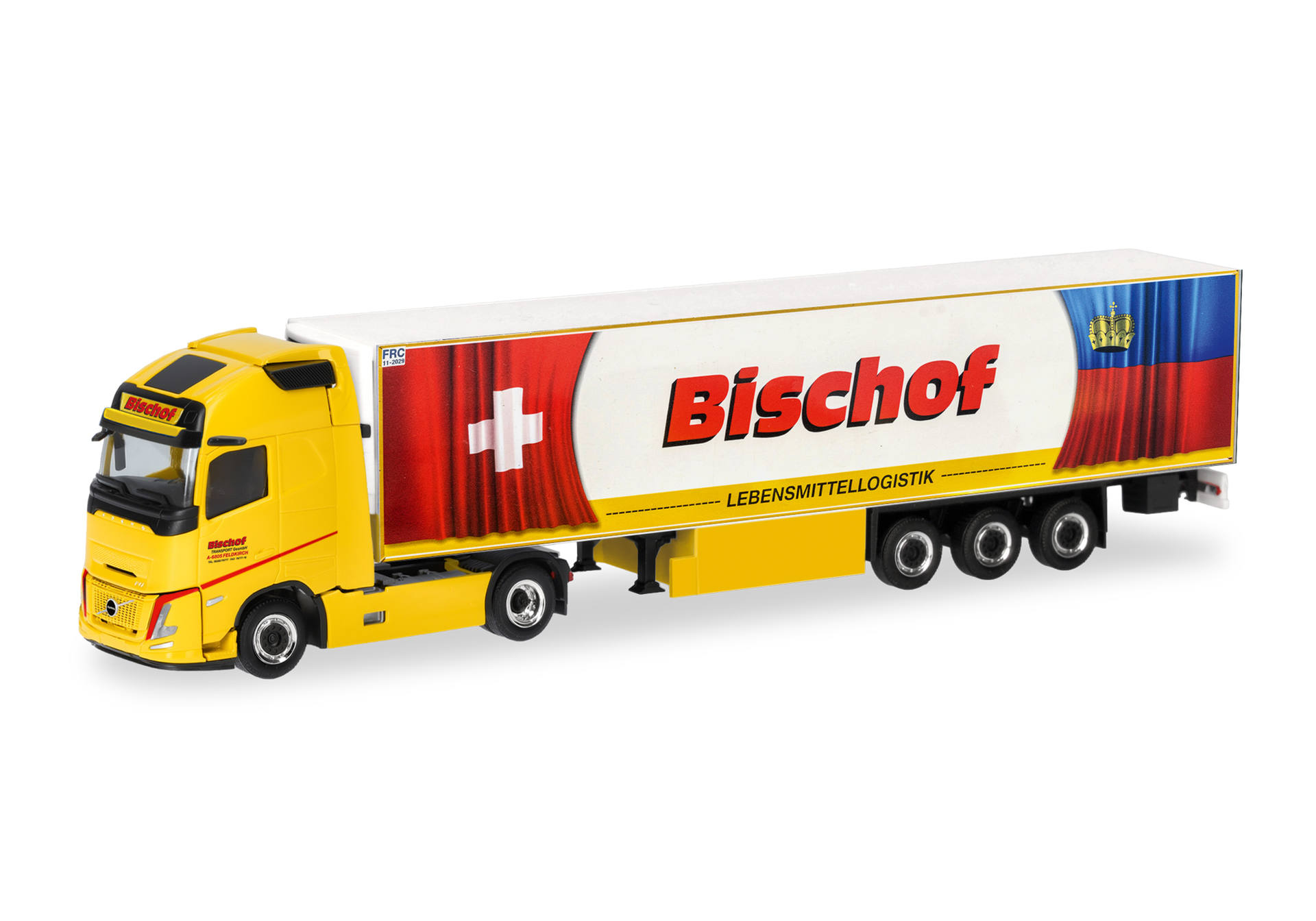 Volvo FH Aero Globetrotter XL refrigerated box semitrailer "Bischof", Austria