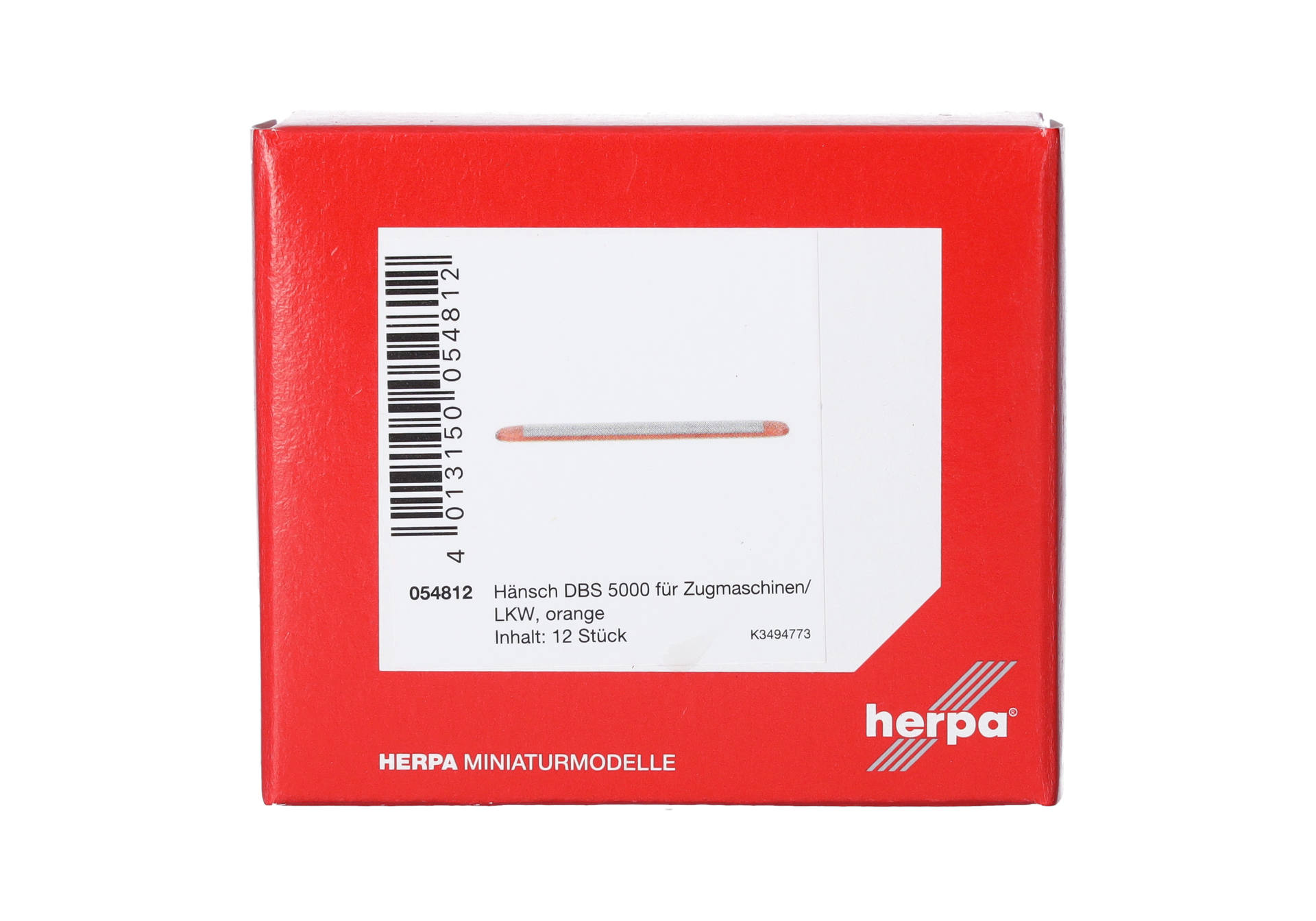 Zubehör: Hänsch DBS 5000 für Zugm./LKW, orange transparent (12 Stück)