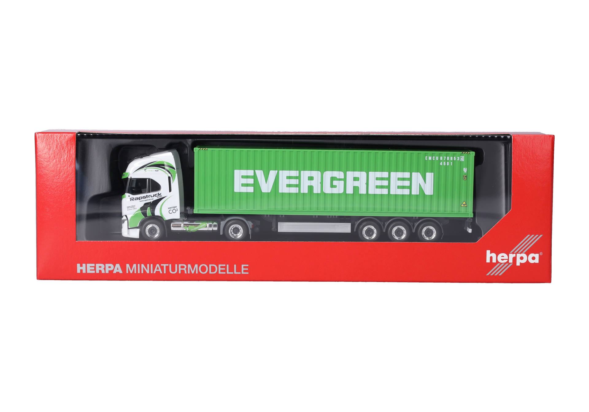 Iveco S-Way LNG 40ft. container semitrailer truck "Rapstrucks / Evergreen"