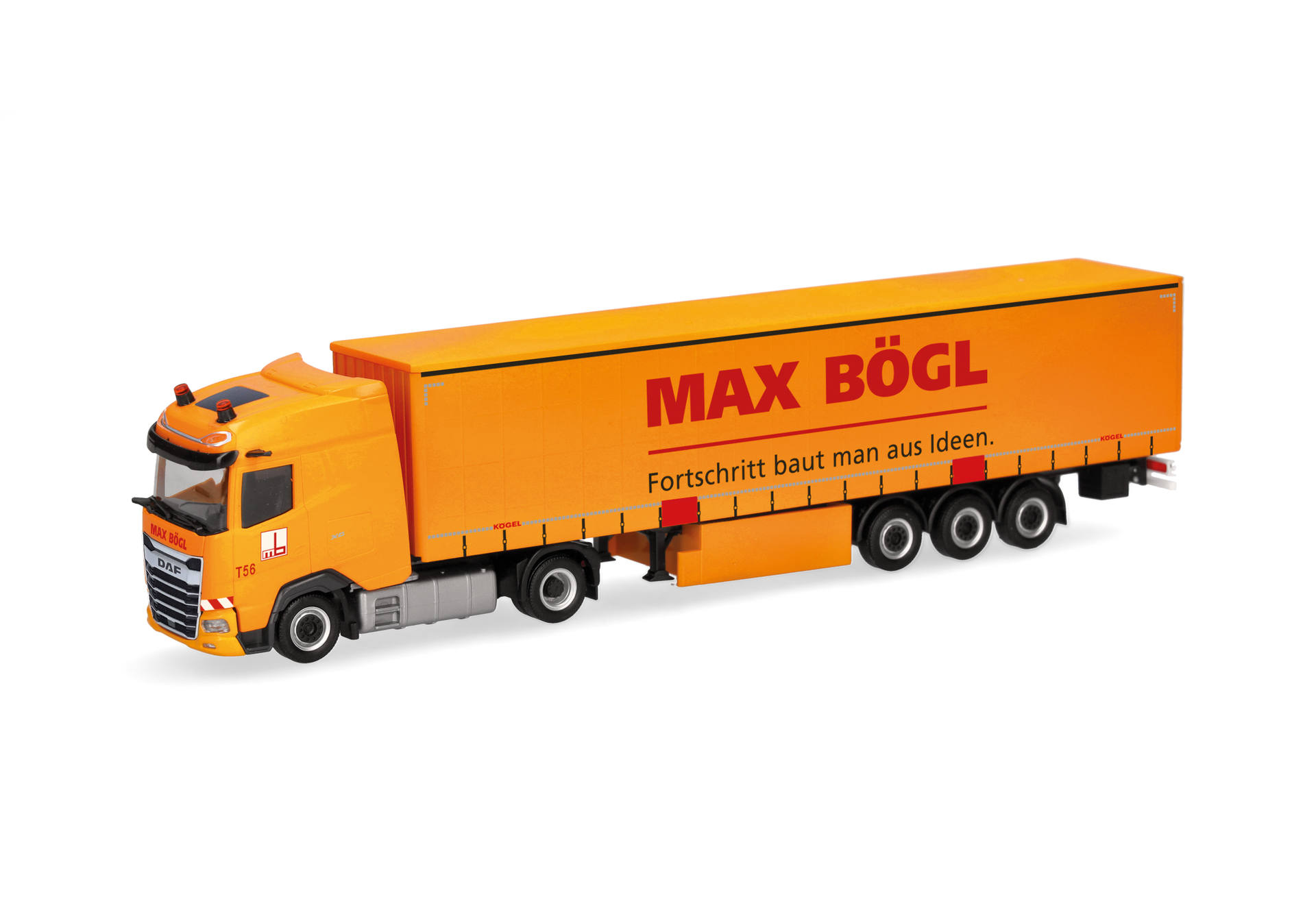 DAF XG Gardinenplanen-Sattelzug "Max Bögl"