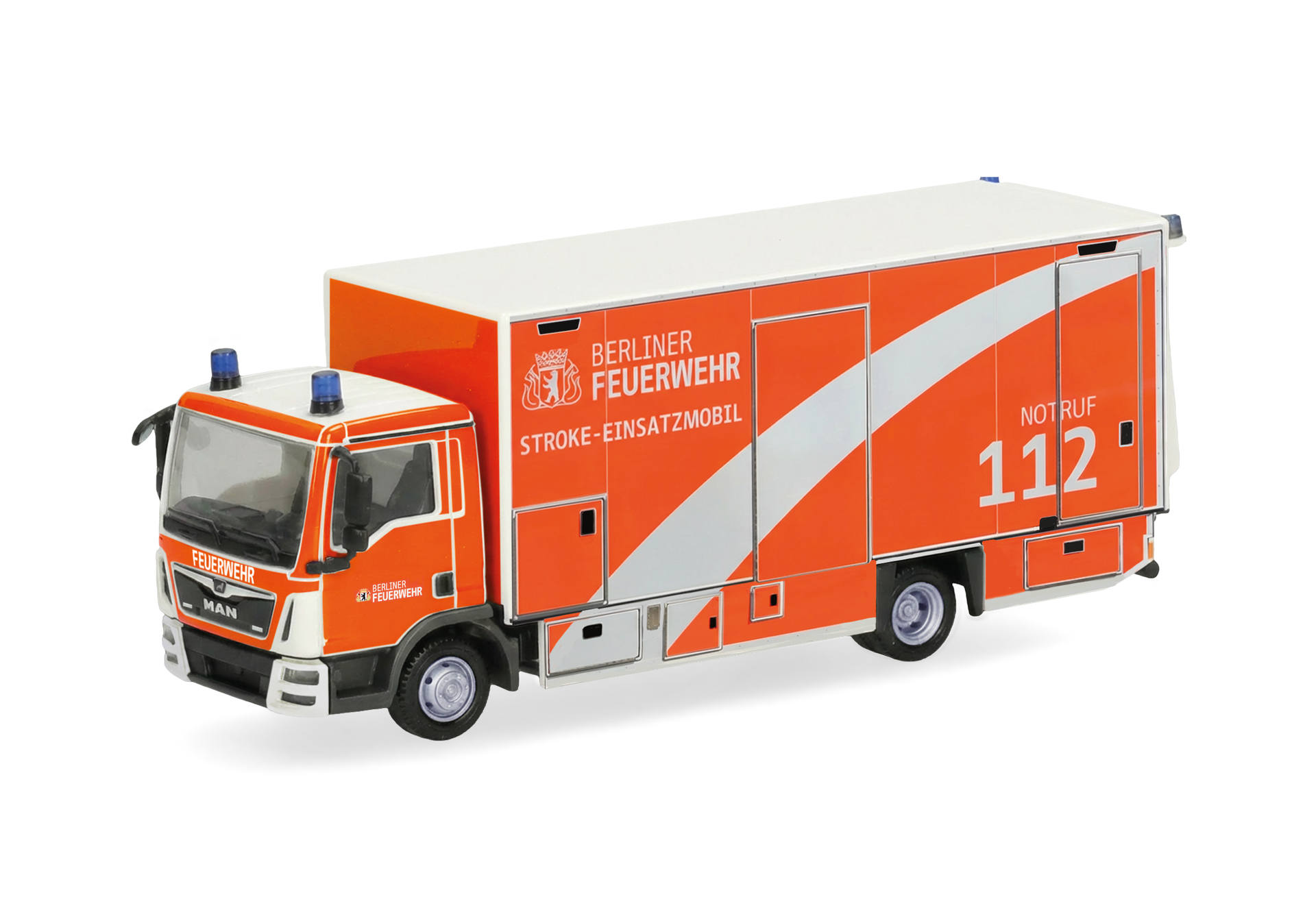 MAN TGL Euro 6c box truck "Berlin Fire Brigade/Stroke Emergency Vehicle"