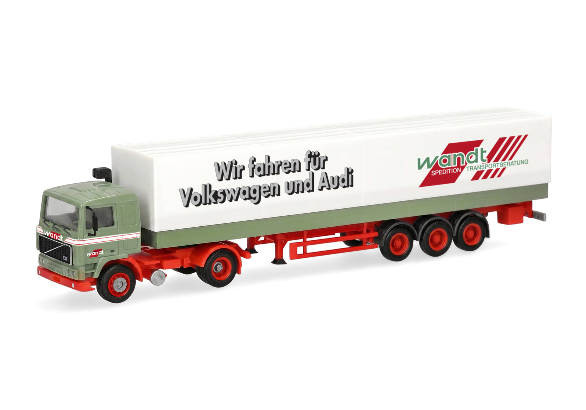 truck, lorry, semi-trailer, box trailer, model