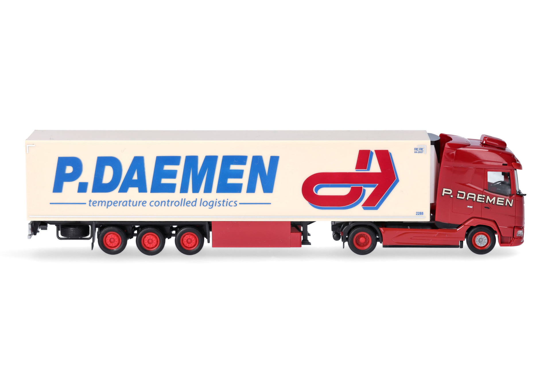 DAF XG Kühlkoffer-Sattelzug "P. DAEMEN" (Niederlande/Maasbree)