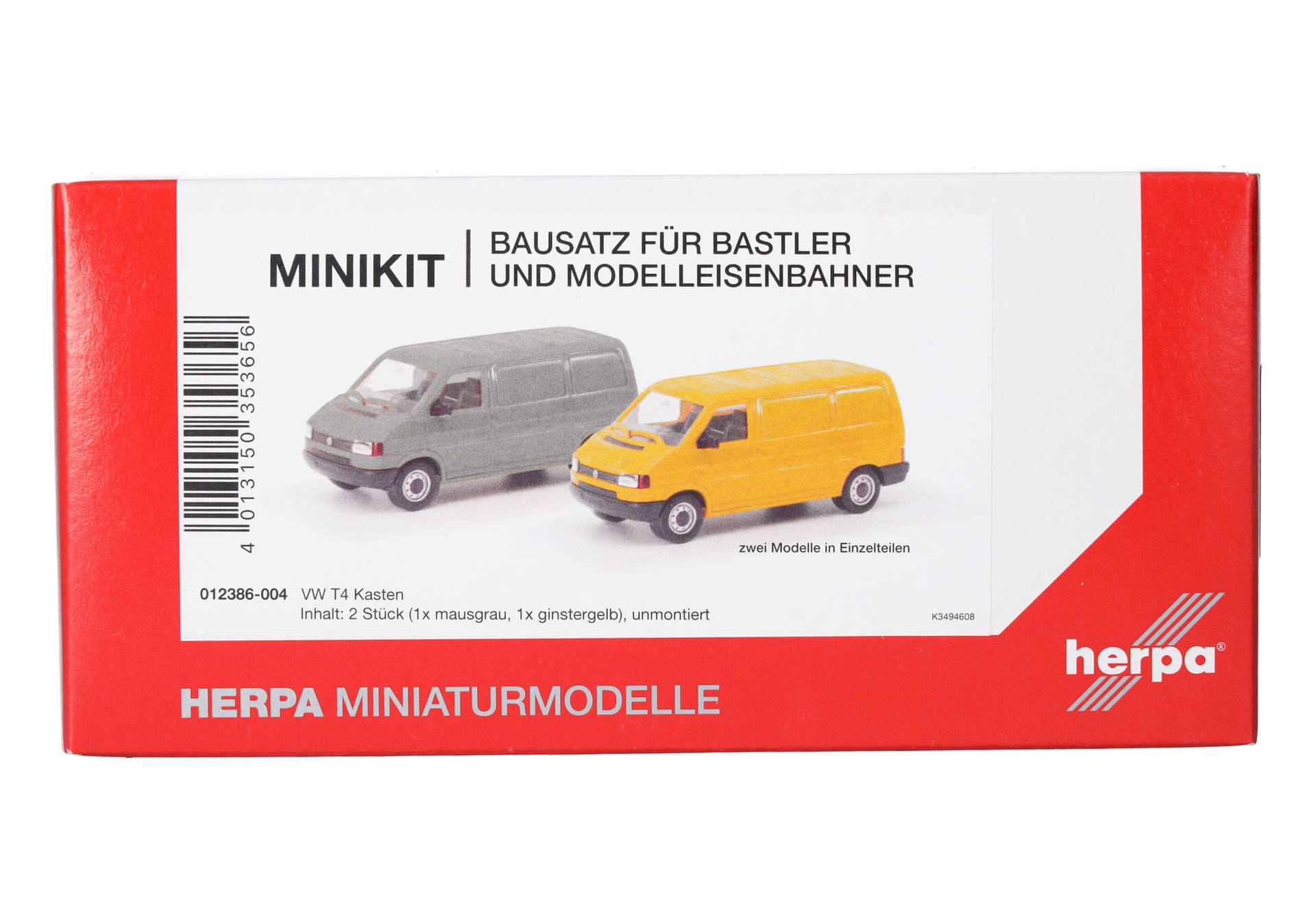 Herpa MiniKit: Volkswagen (VW) T4 Kasten, grau/ginstergelb 