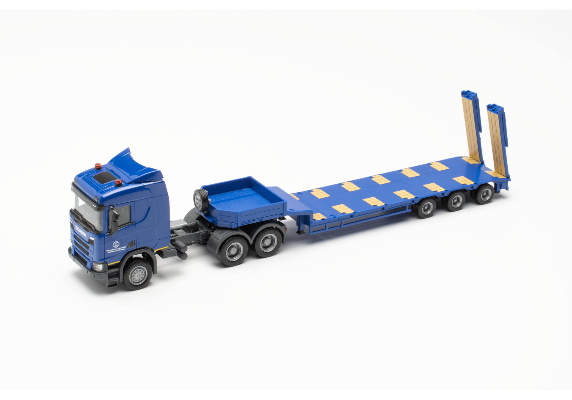 Scania CR ND low boy semitrailer "Defense Technology Office for Minitions and Weapons"