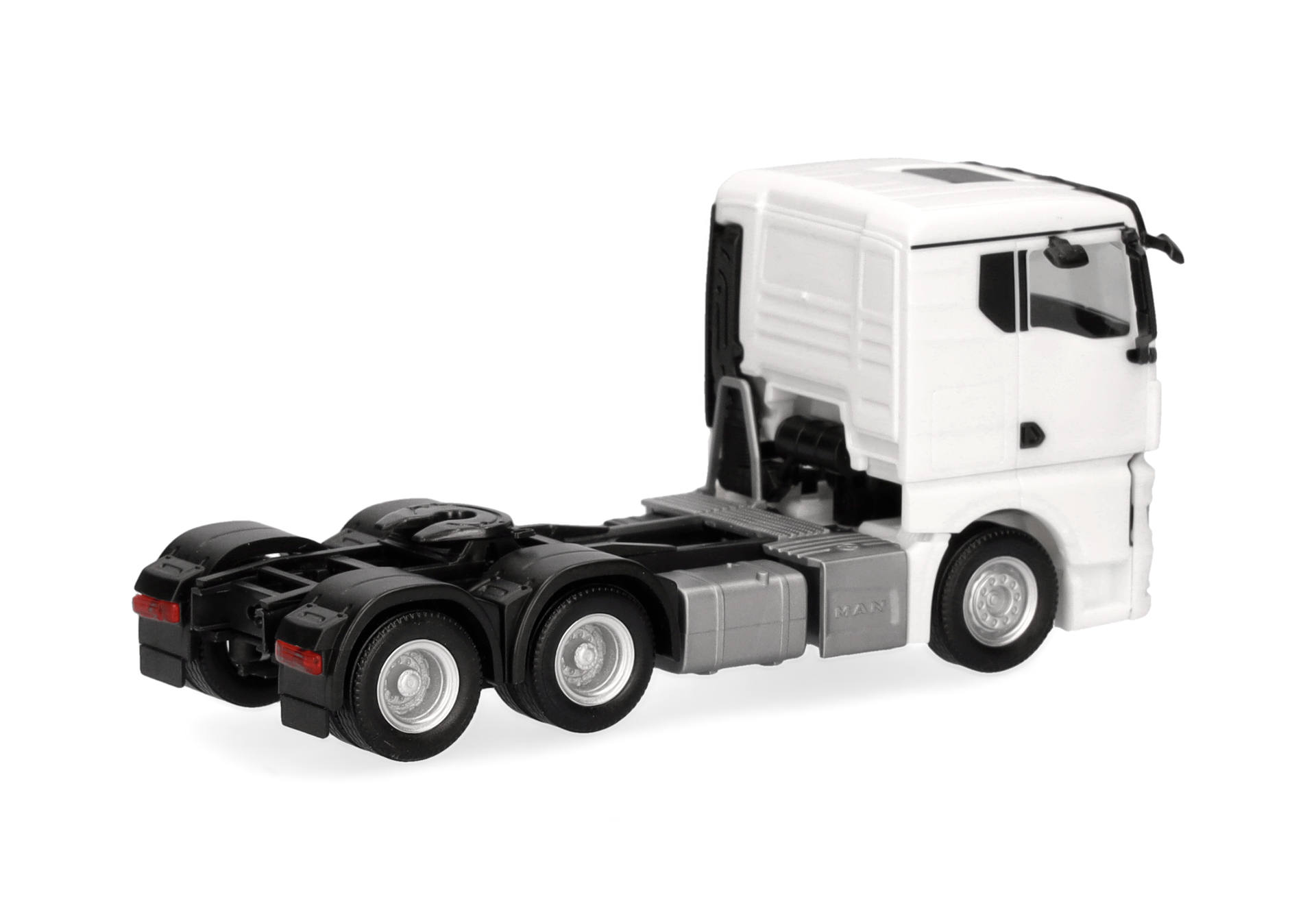 Lkw, Sattelzug, Modellauto, weiß, Traktor-Sattelzug