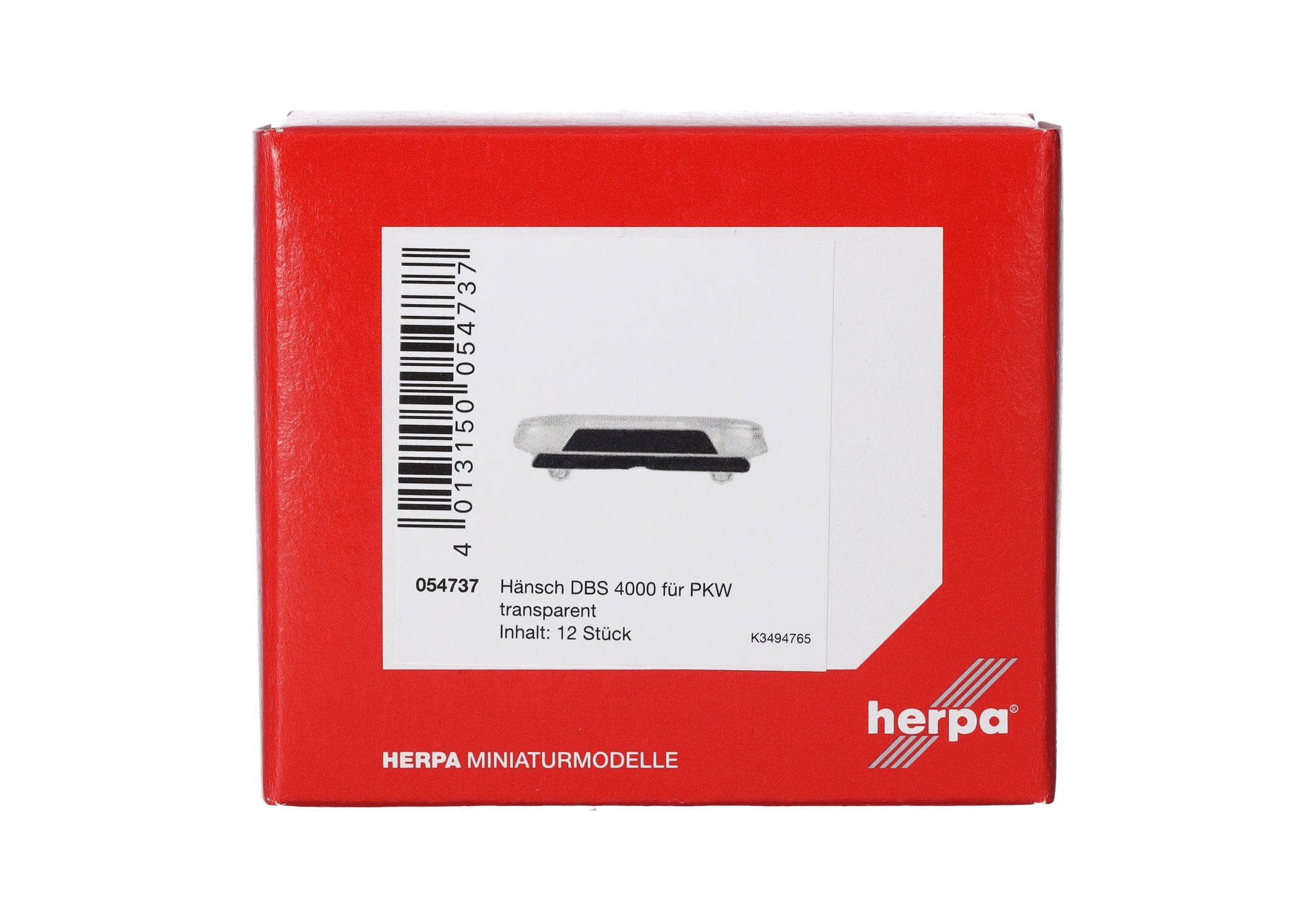 Accessories: Hänsch DBS 4000 for cars, clear transparent (12 pieces)